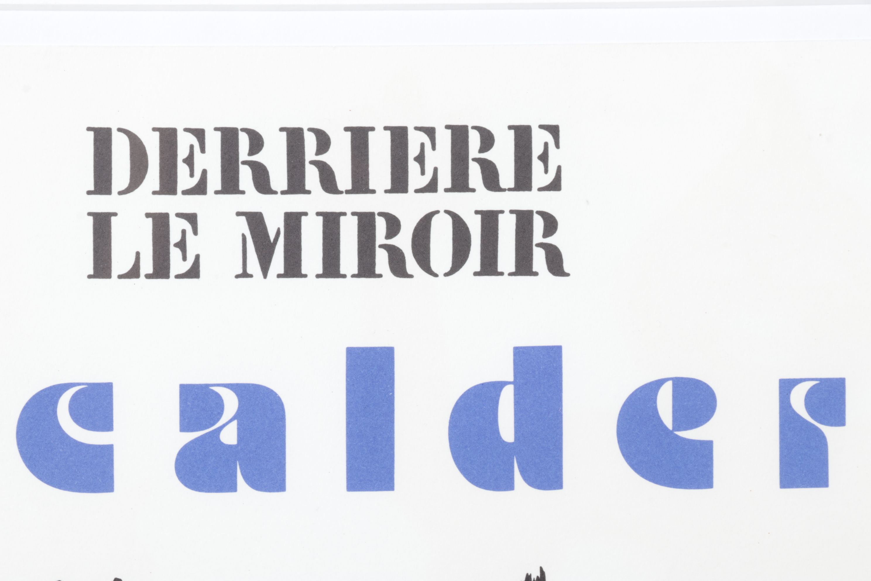 Alexander Calder Color Lithograph for "Derrière le Miroir," 1975