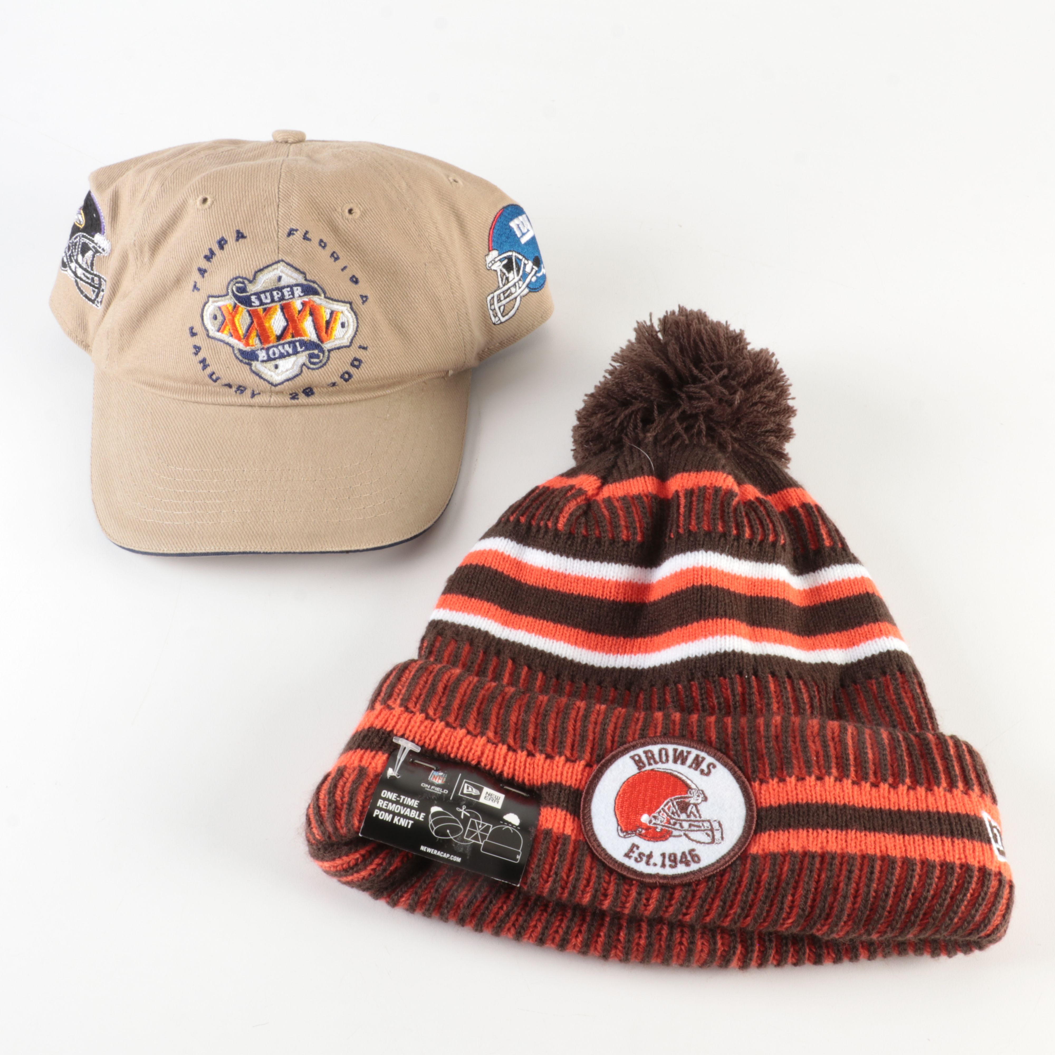 Los Angeles Rams, Cleveland Browns, New England Patriots, and More Football Hats