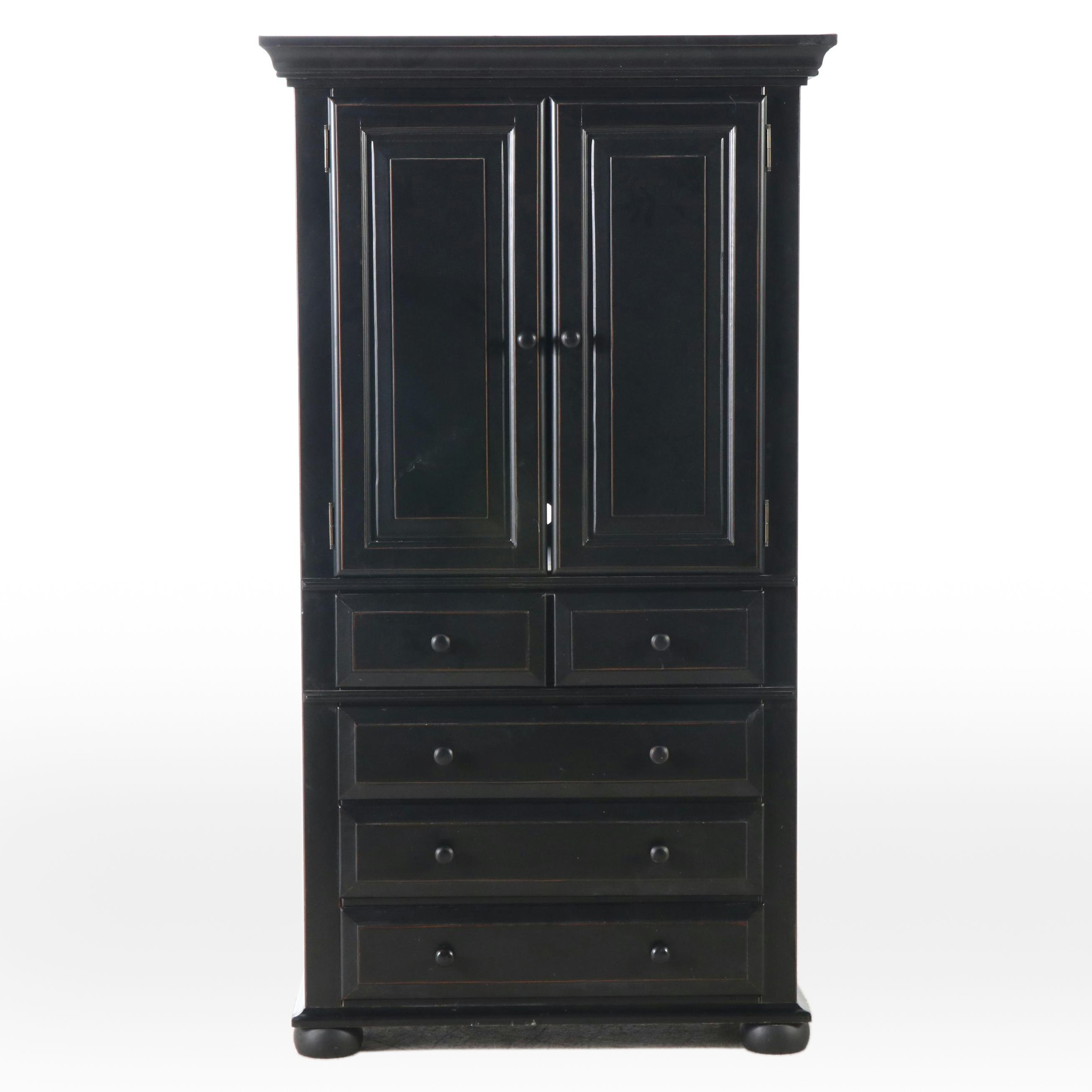Ballard Designs Painted Wood Entertainment Armoire