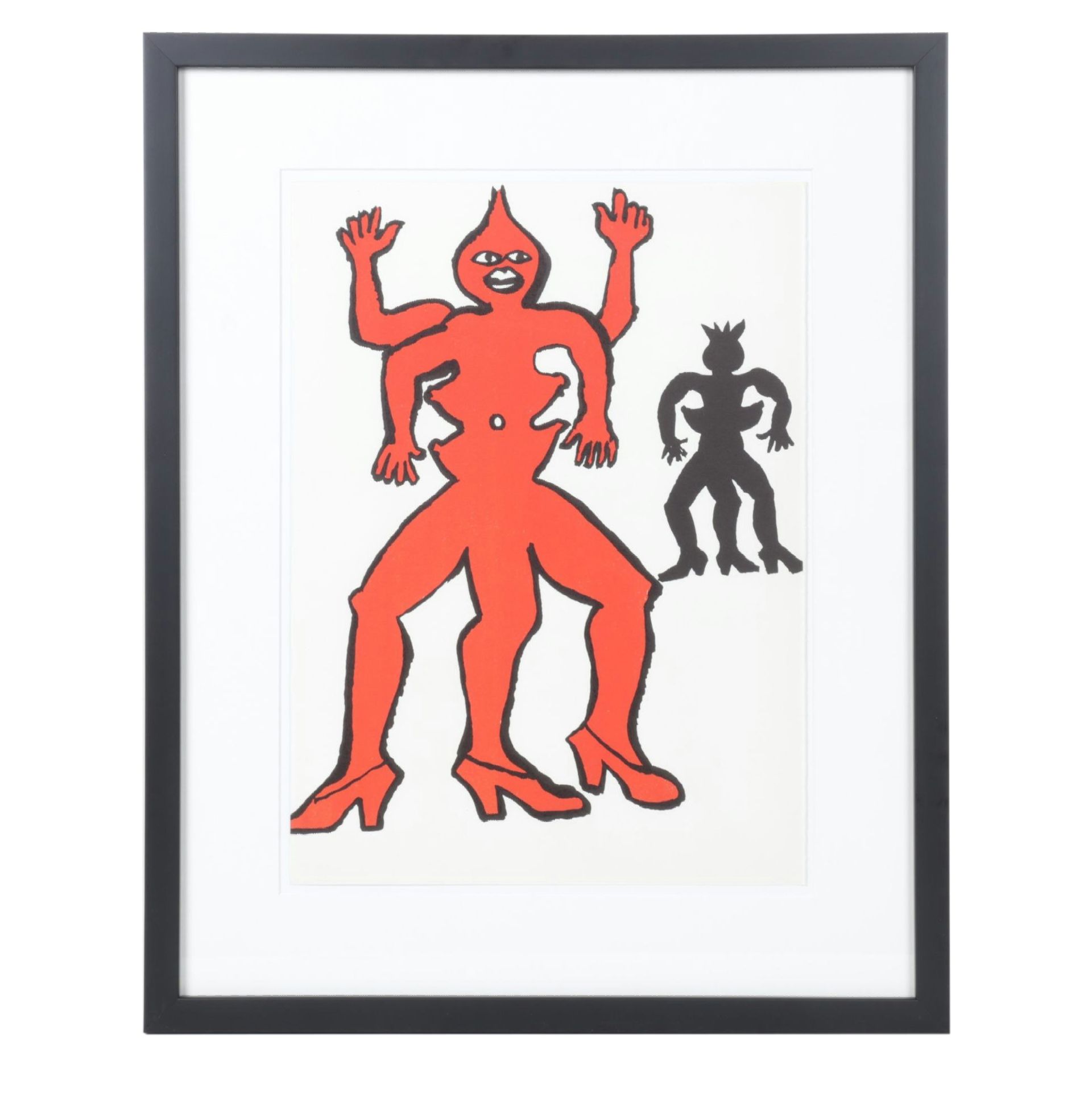 Alexander Calder Color Lithograph for "Derrière le Miroir," 1975