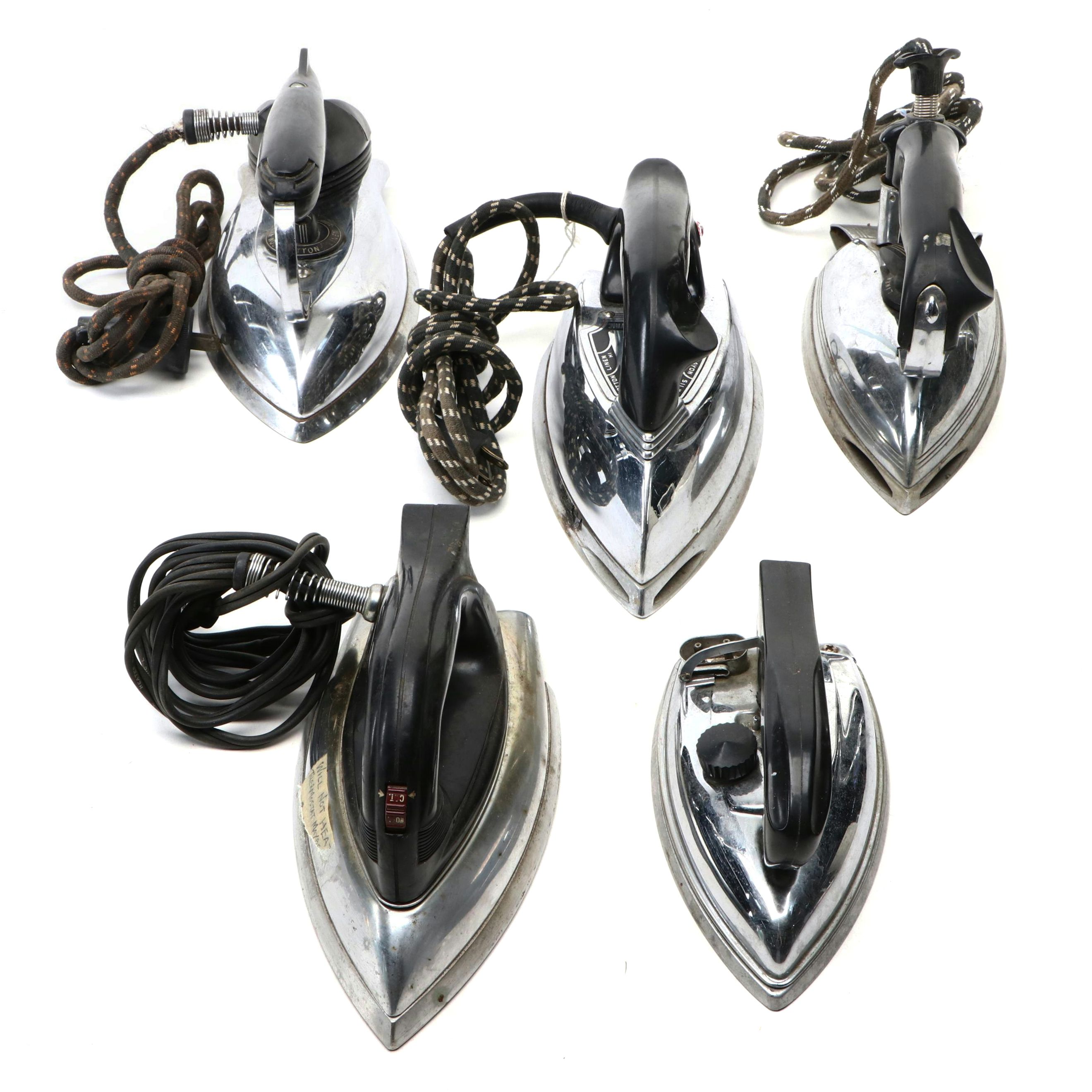 General Electric and Other Mid-20th Century Clothes Irons