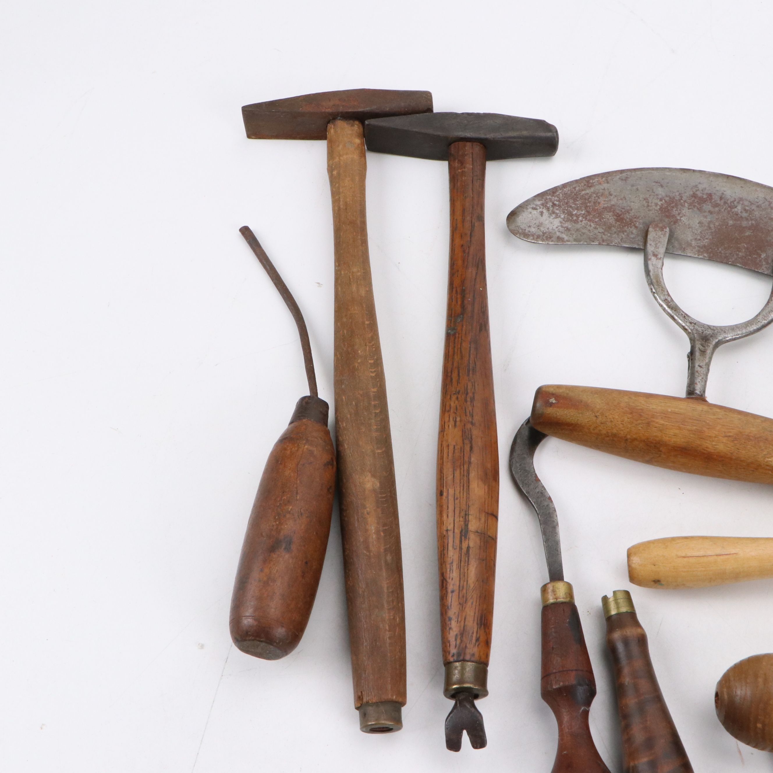 Cobbler's Wooden Hand Tools and Shoe Forms