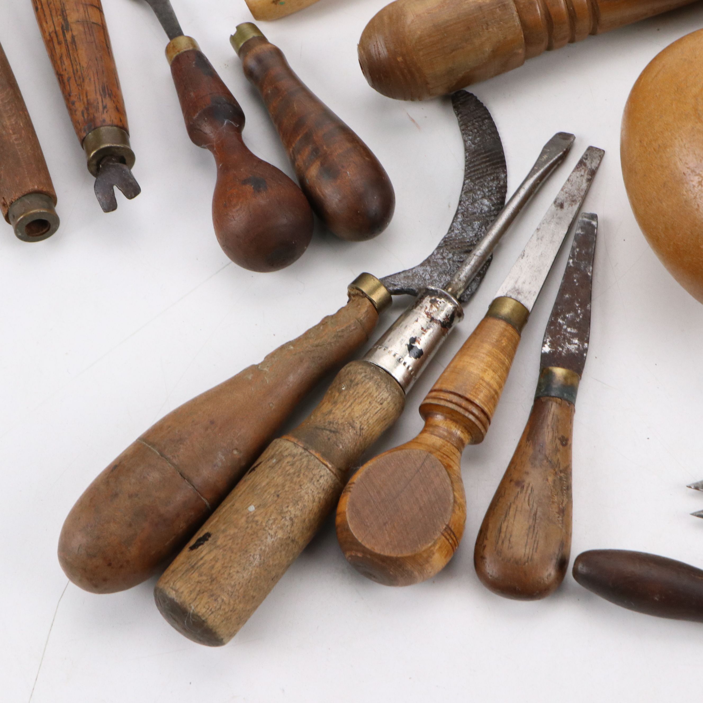 Cobbler's Wooden Hand Tools and Shoe Forms