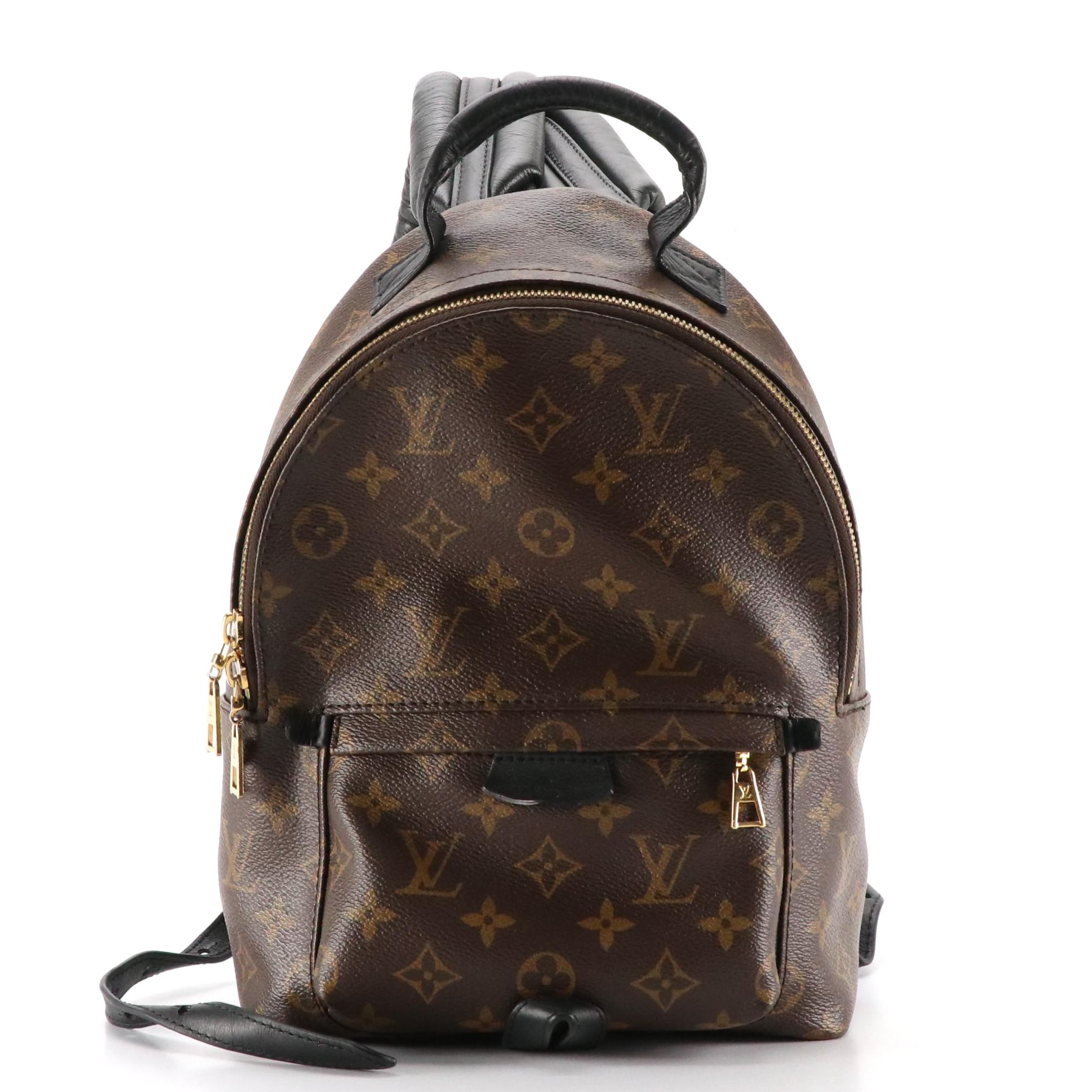 Louis Vuitton Palm Springs PM Backpack in Monogram Canvas and Black Leather Trim