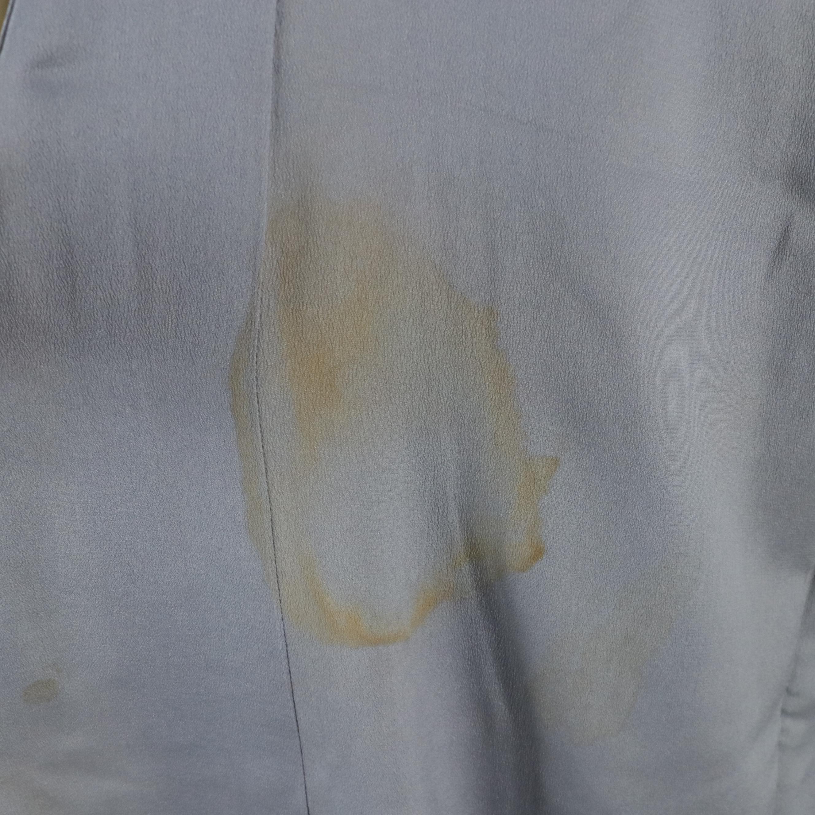 Japanese Furisode Kimono in Patterned Silk with Display Rod