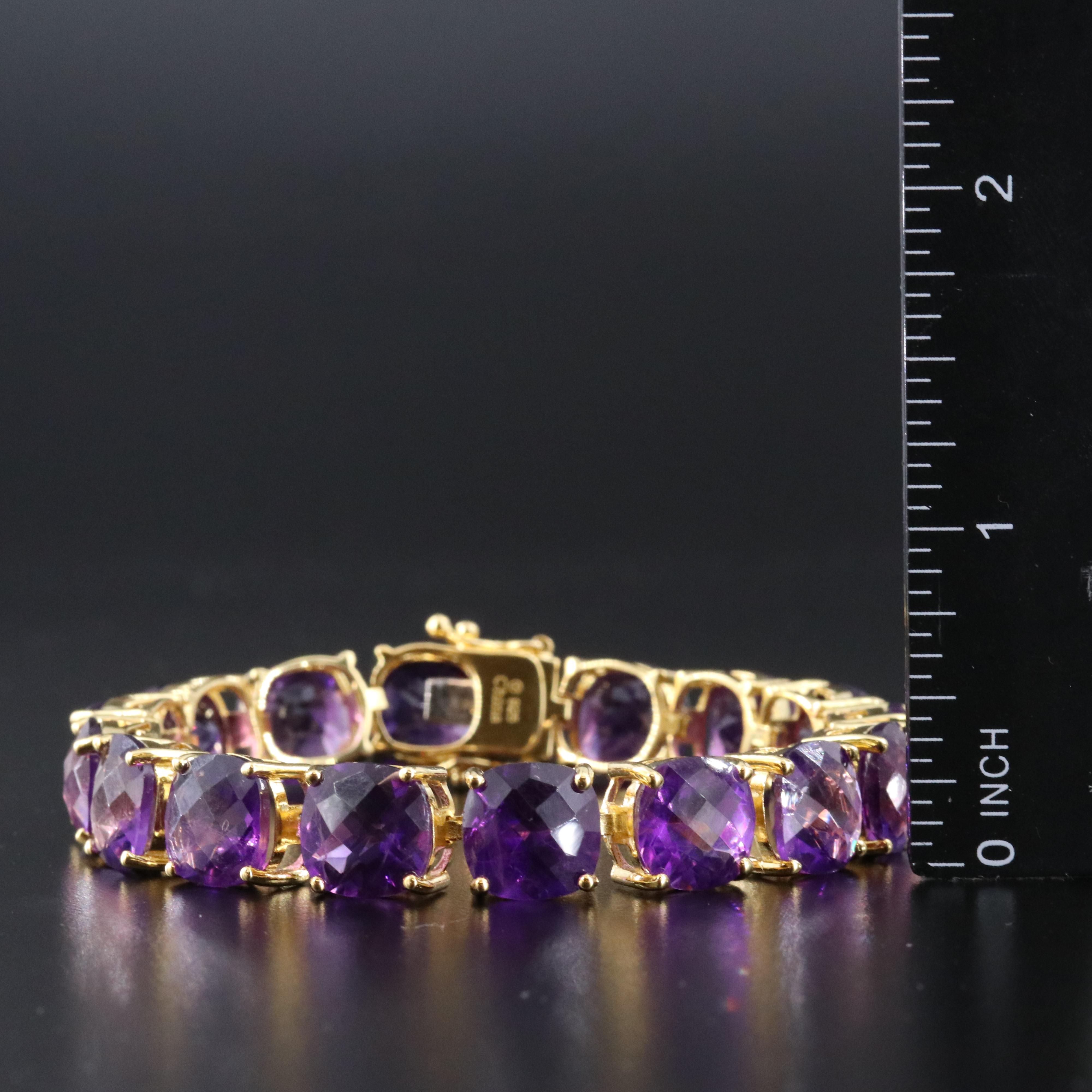 Sterling Amethyst Earrings and Bracelet