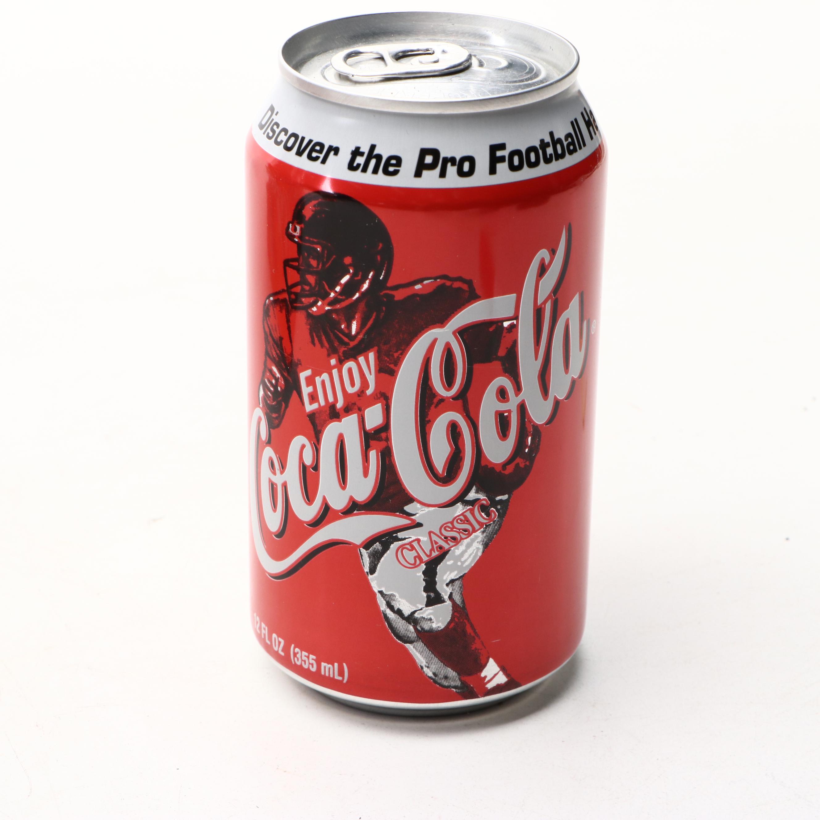 Coca-Cola NFL Bengals 30 Seasons Commemorative Bottles and Anthony Muñoz Can