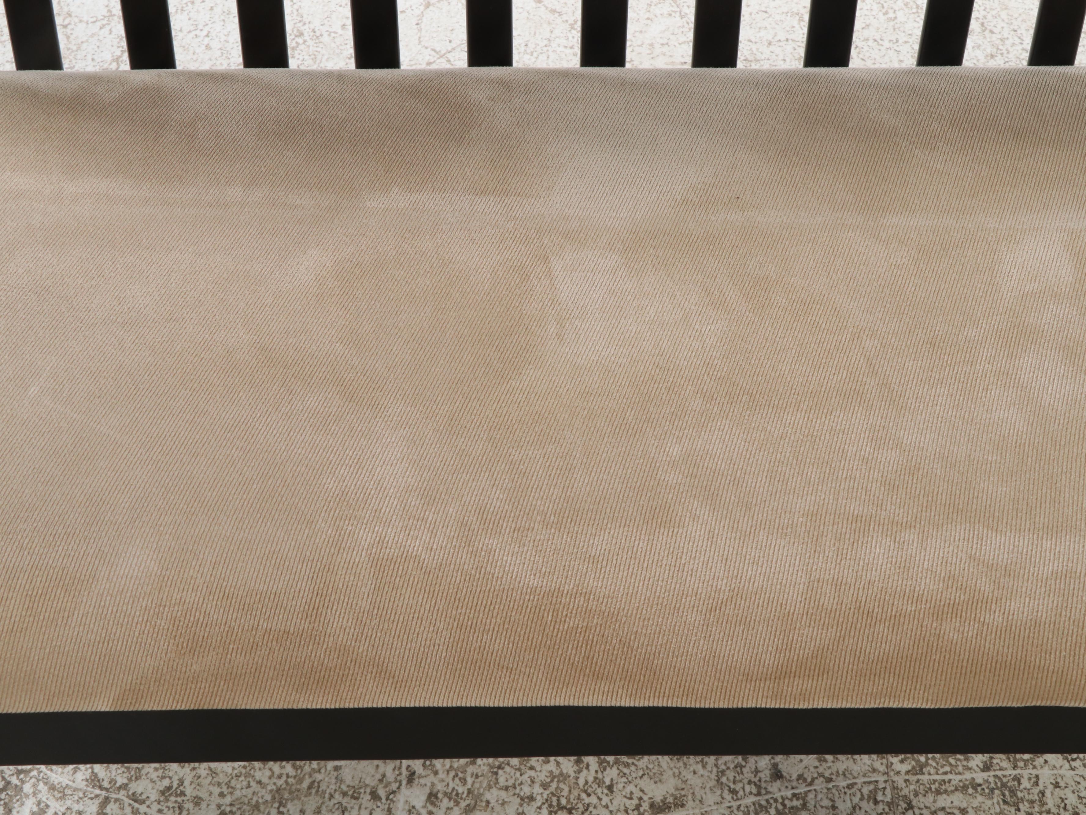 Hillsdale Furniture Ebonized Wood Dining Table and Two Benches, 2010