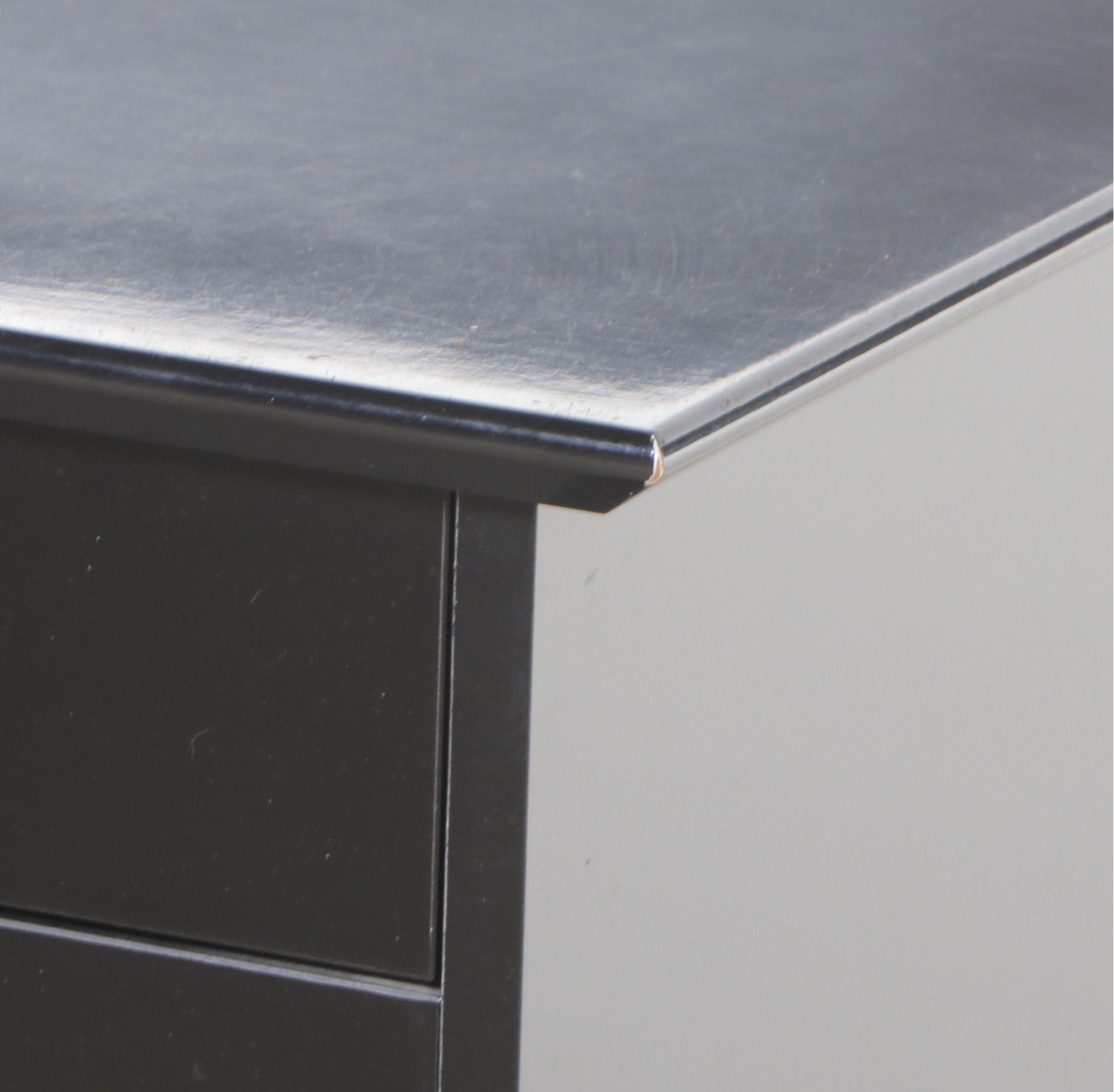 Black-Painted Wood Bar Cabinet