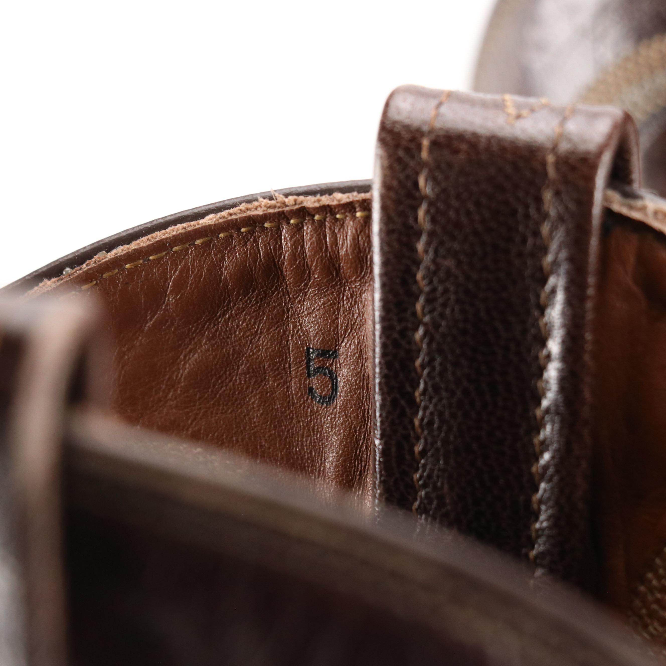 Men's Tony Lama Chocolate Brown Ostrich Leather Western Boots