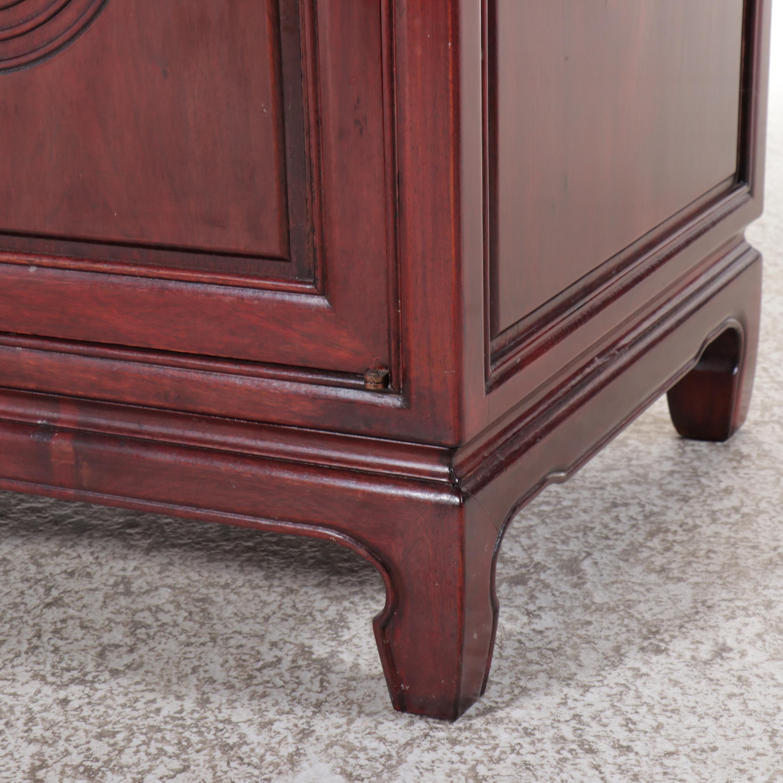 Chinese Carved Rosewood Sideboard, 20th Century