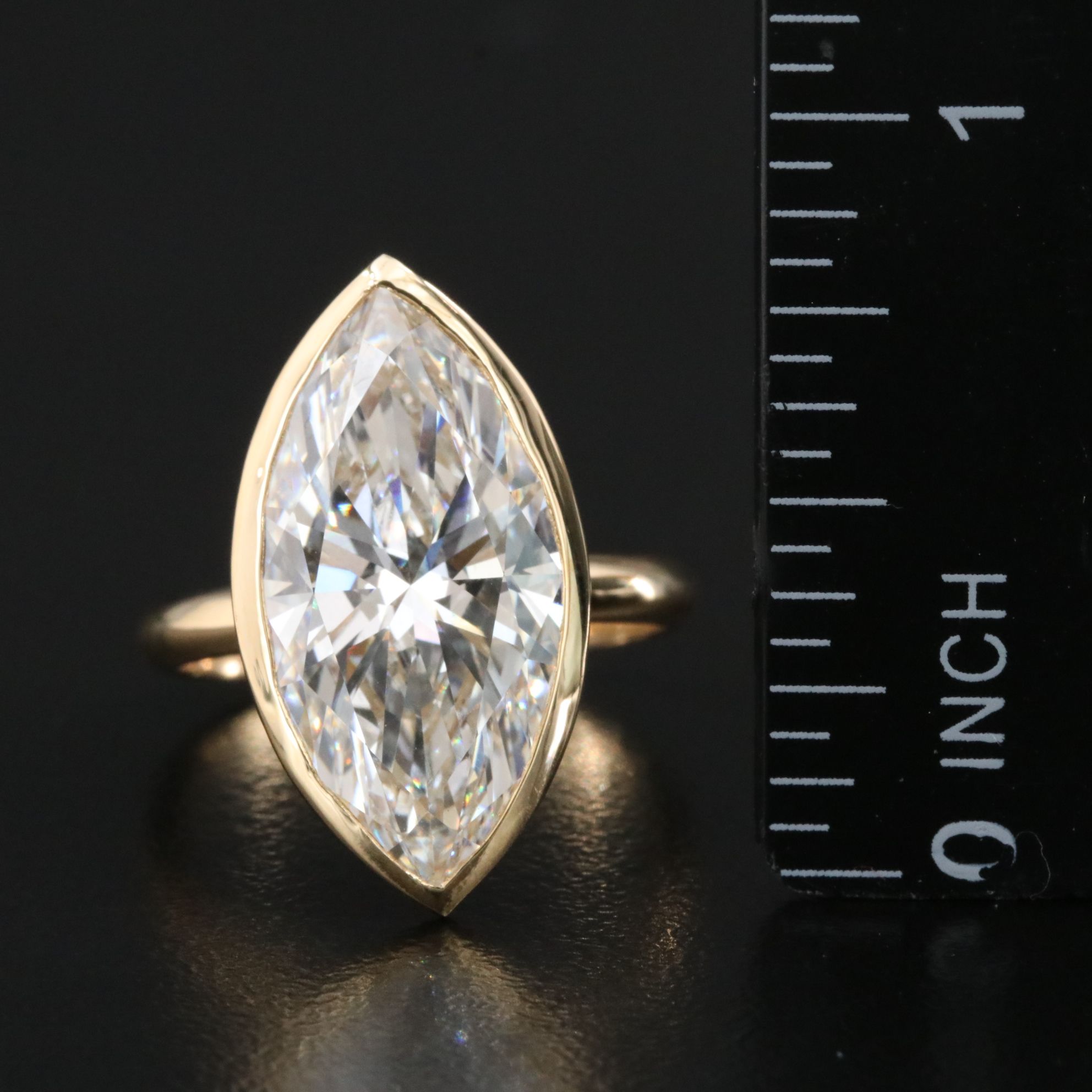 18K 7.20 CT Lab Grown Diamond Solitaire Ring with IGI Report