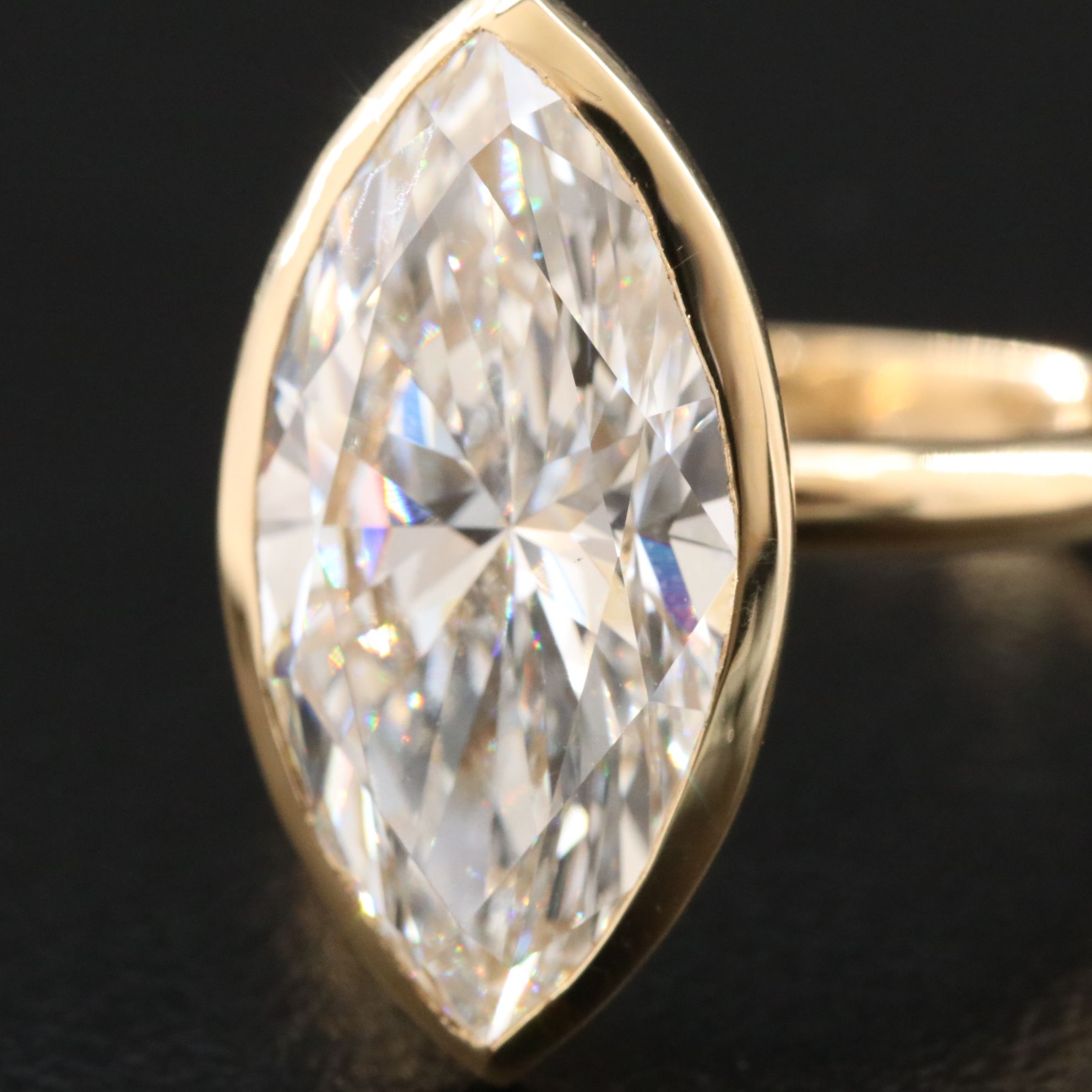 18K 7.20 CT Lab Grown Diamond Solitaire Ring with IGI Report