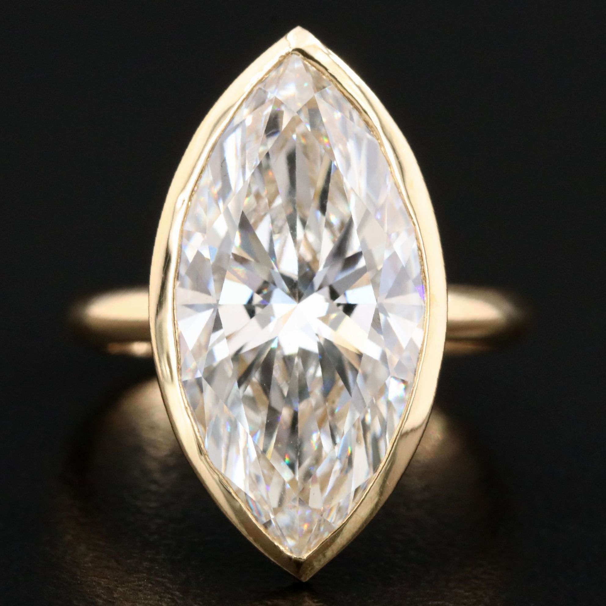 18K 7.20 CT Lab Grown Diamond Solitaire Ring with IGI Report