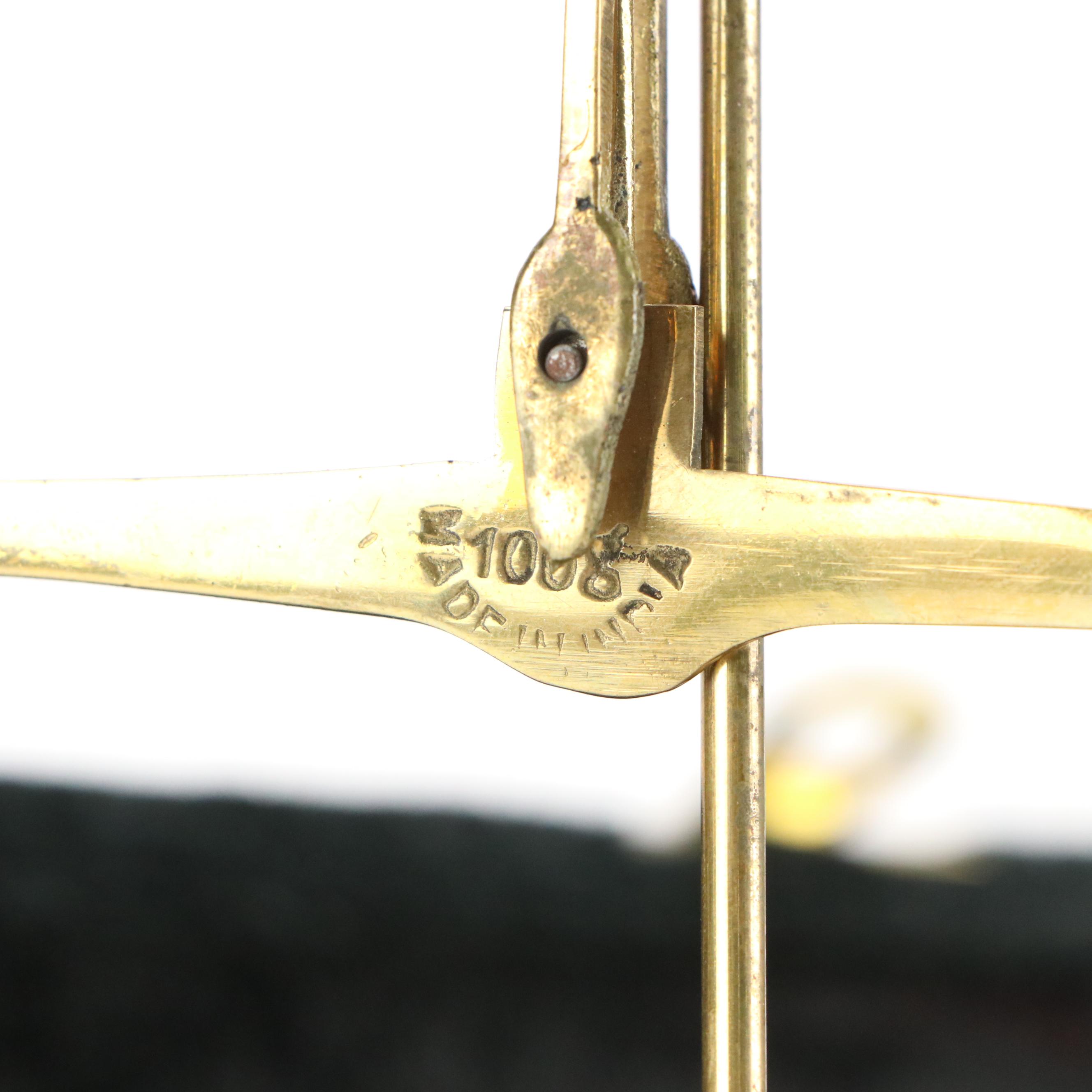 Portable Brass Balance Scale and Weights with Velour Case