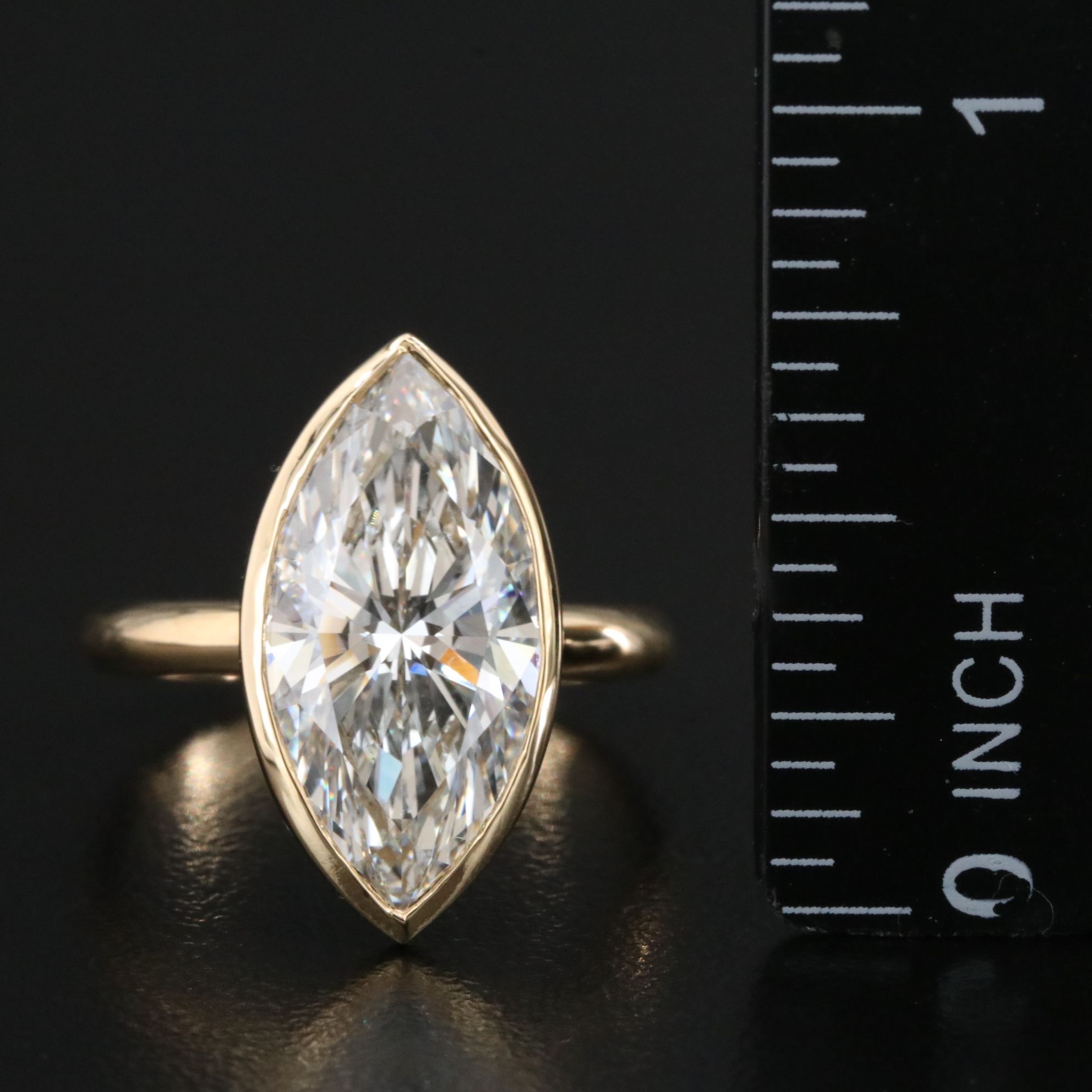 18K 4.75 CT Lab Grown Diamond Solitaire Ring with IGI Report