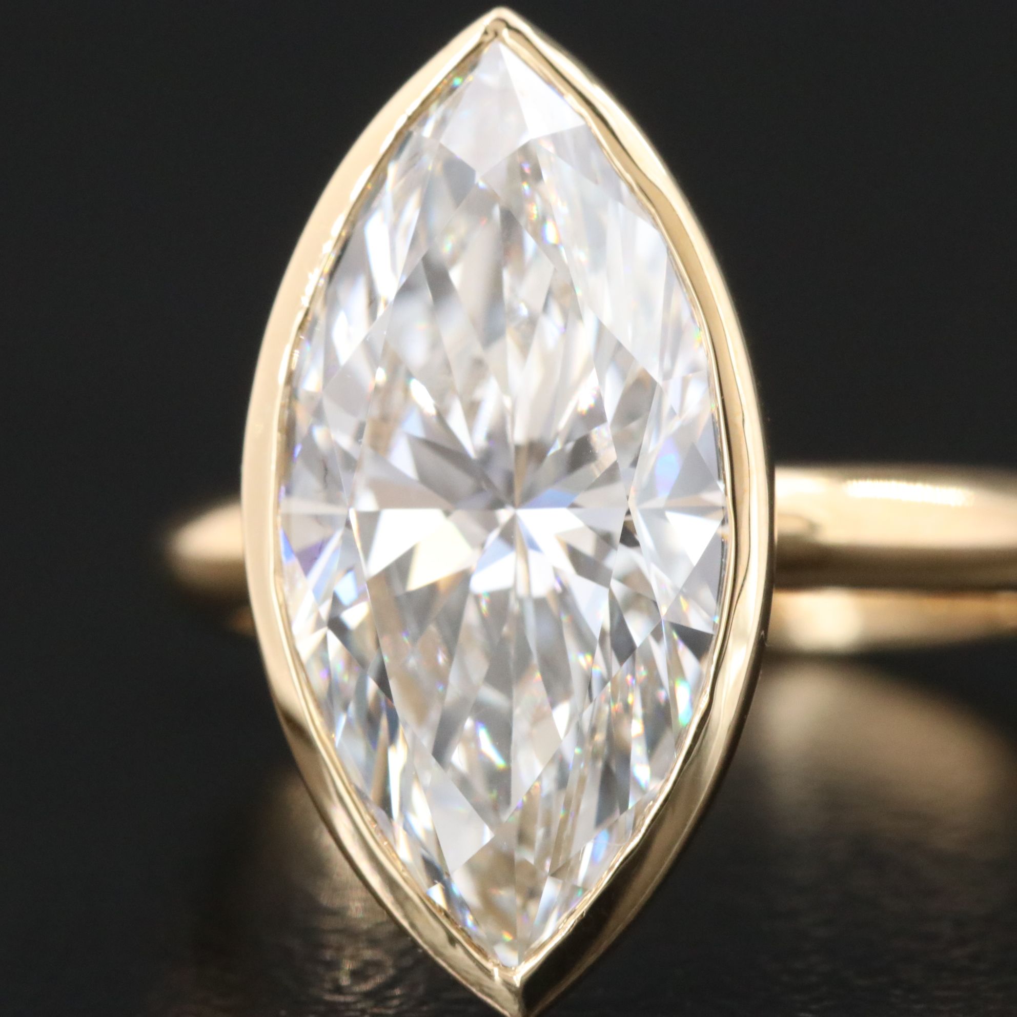 18K 4.75 CT Lab Grown Diamond Solitaire Ring with IGI Report