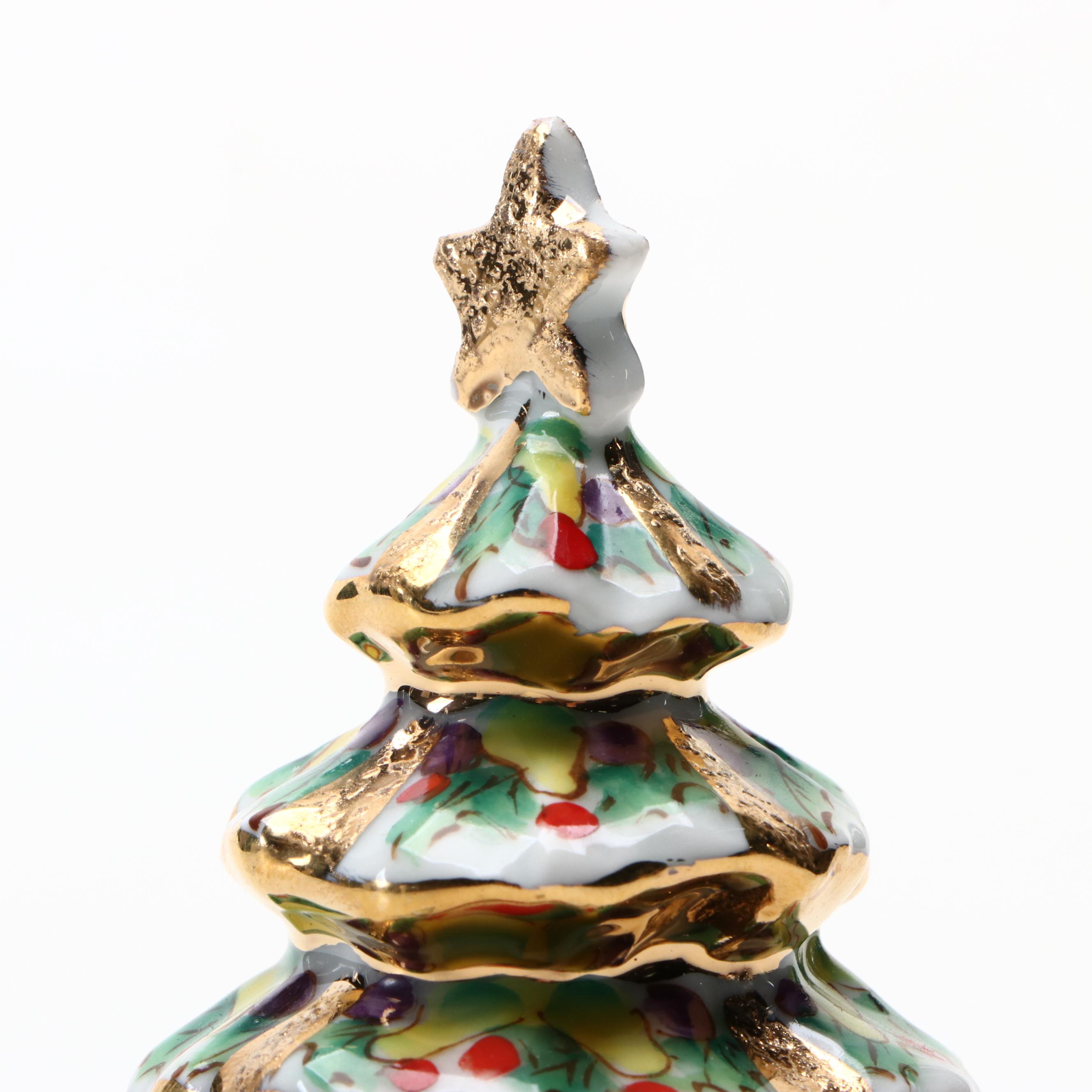 Chamart Porcelain Christmas Tree Limoges Box