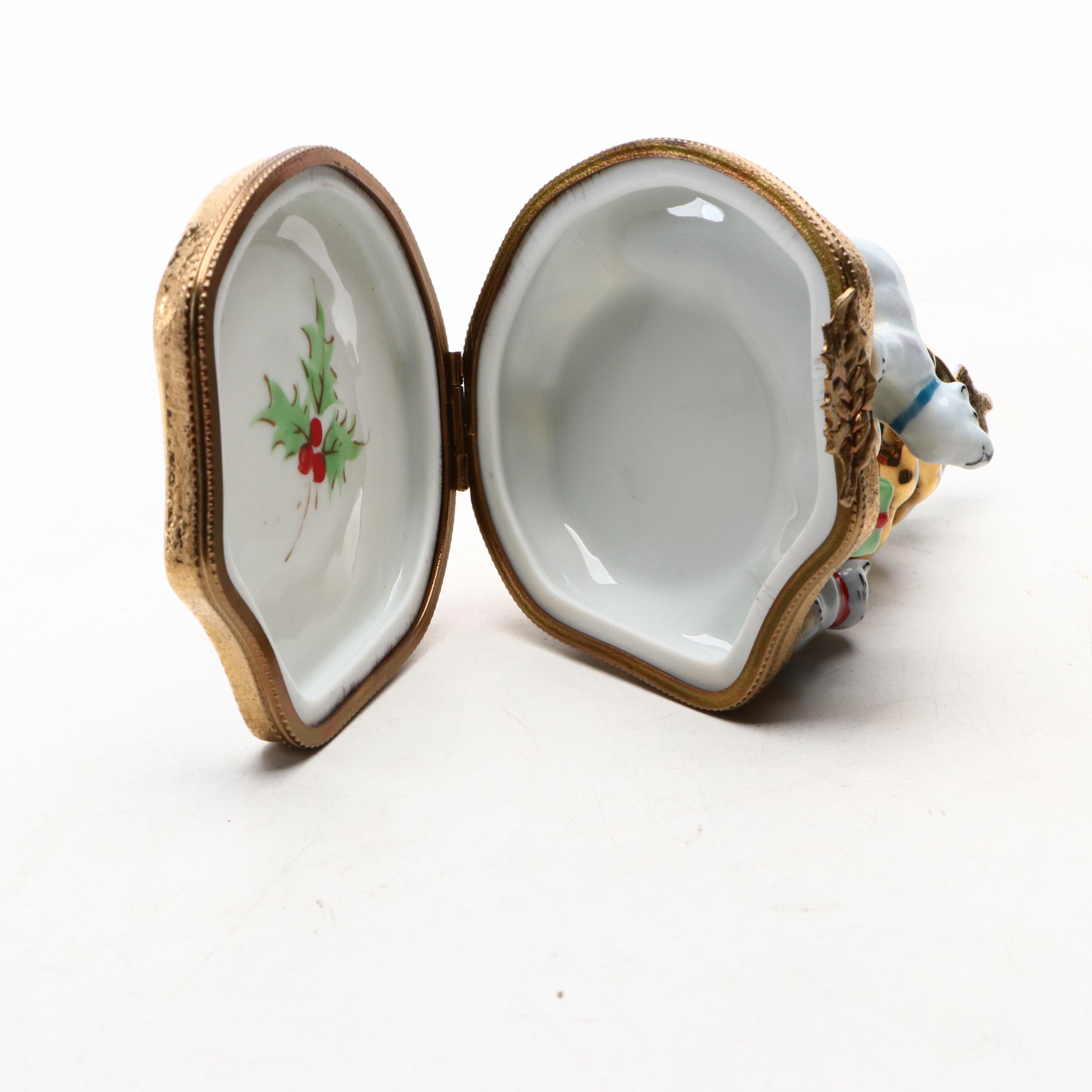 Chamart Porcelain Christmas Tree Limoges Box