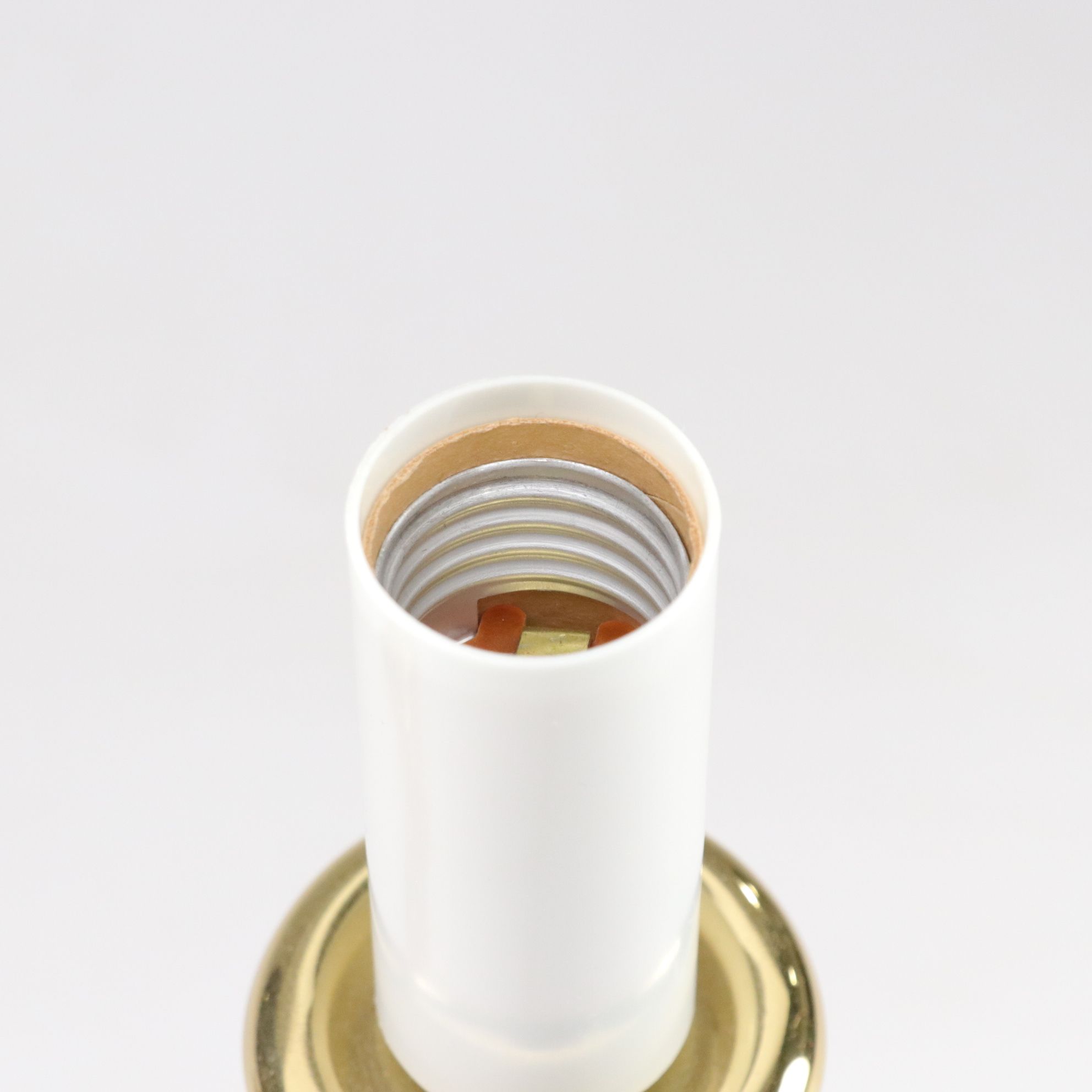 Crown Court Neoclassical Brass Bouillotte Table Lamp, Oval Skinny Pleat Shade