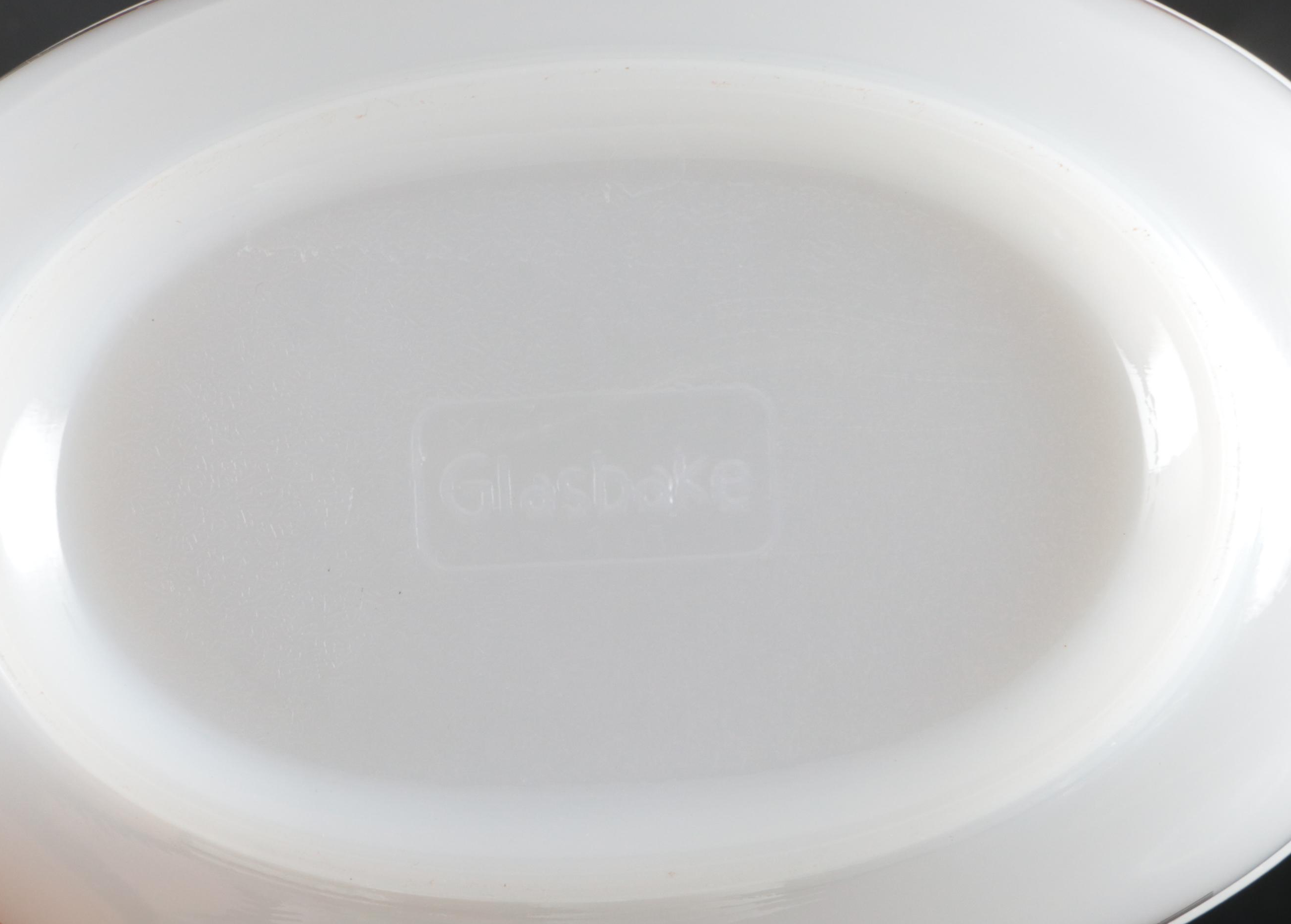 Pyrex "Harvest" Milk Glass Cups with Other Glass and Metal Kitchenware