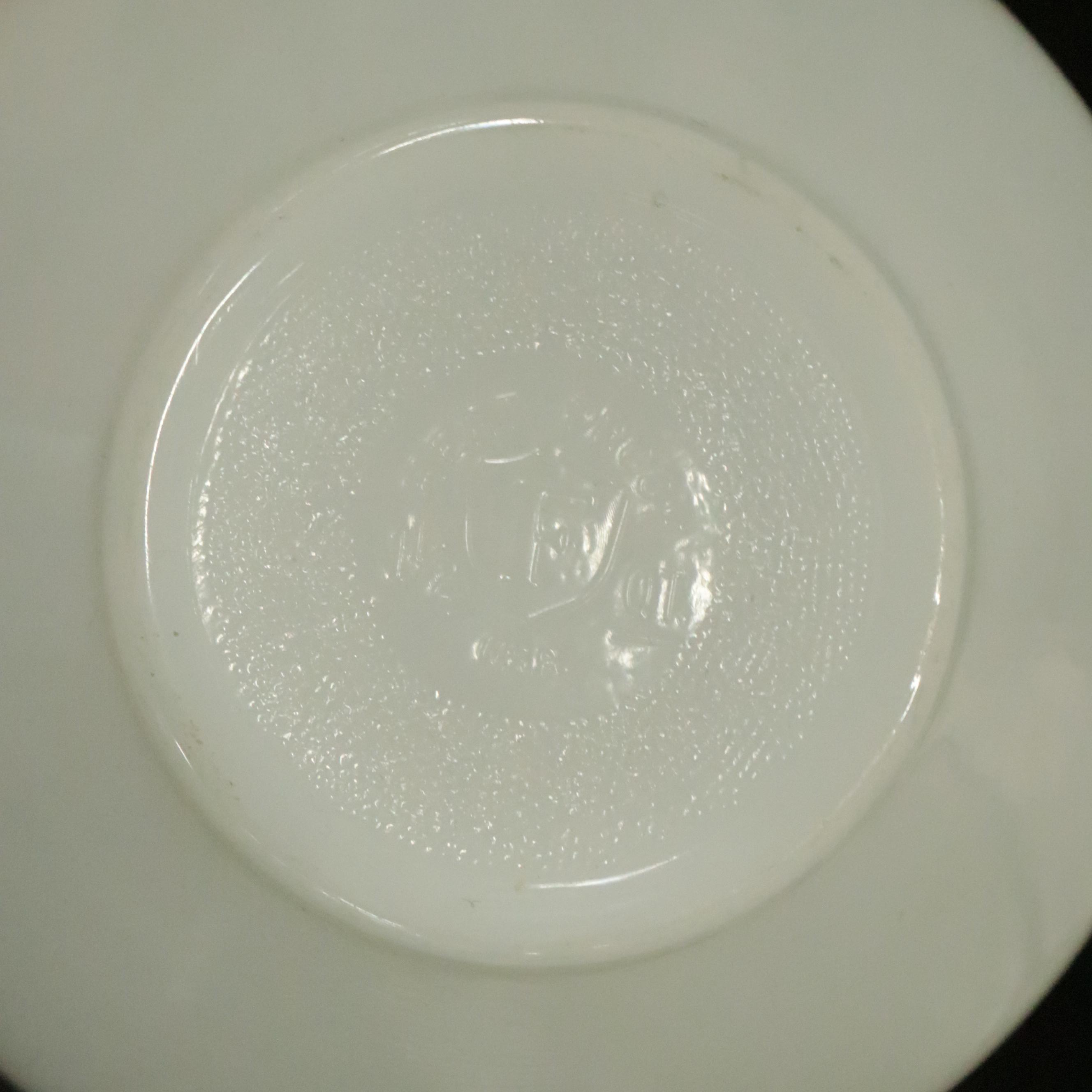 Pyrex "Harvest" Milk Glass Cups with Other Glass and Metal Kitchenware