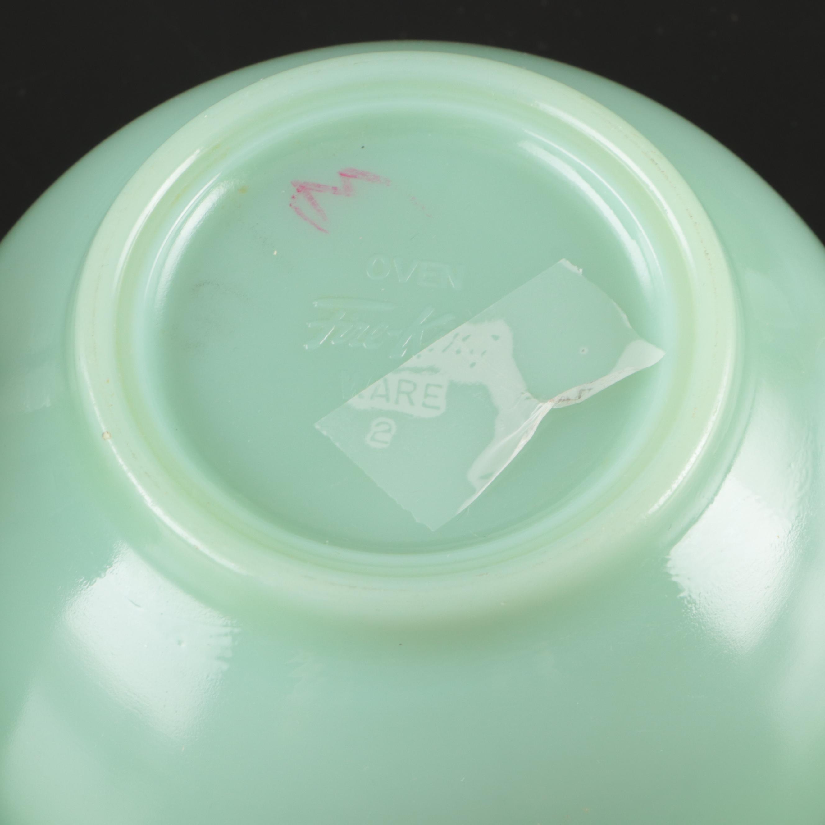 Pyrex "Harvest" Milk Glass Cups with Other Glass and Metal Kitchenware