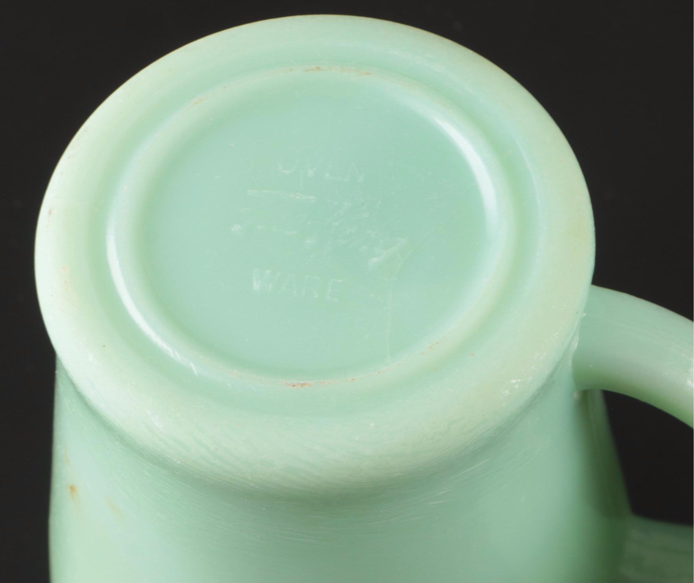 Pyrex "Harvest" Milk Glass Cups with Other Glass and Metal Kitchenware