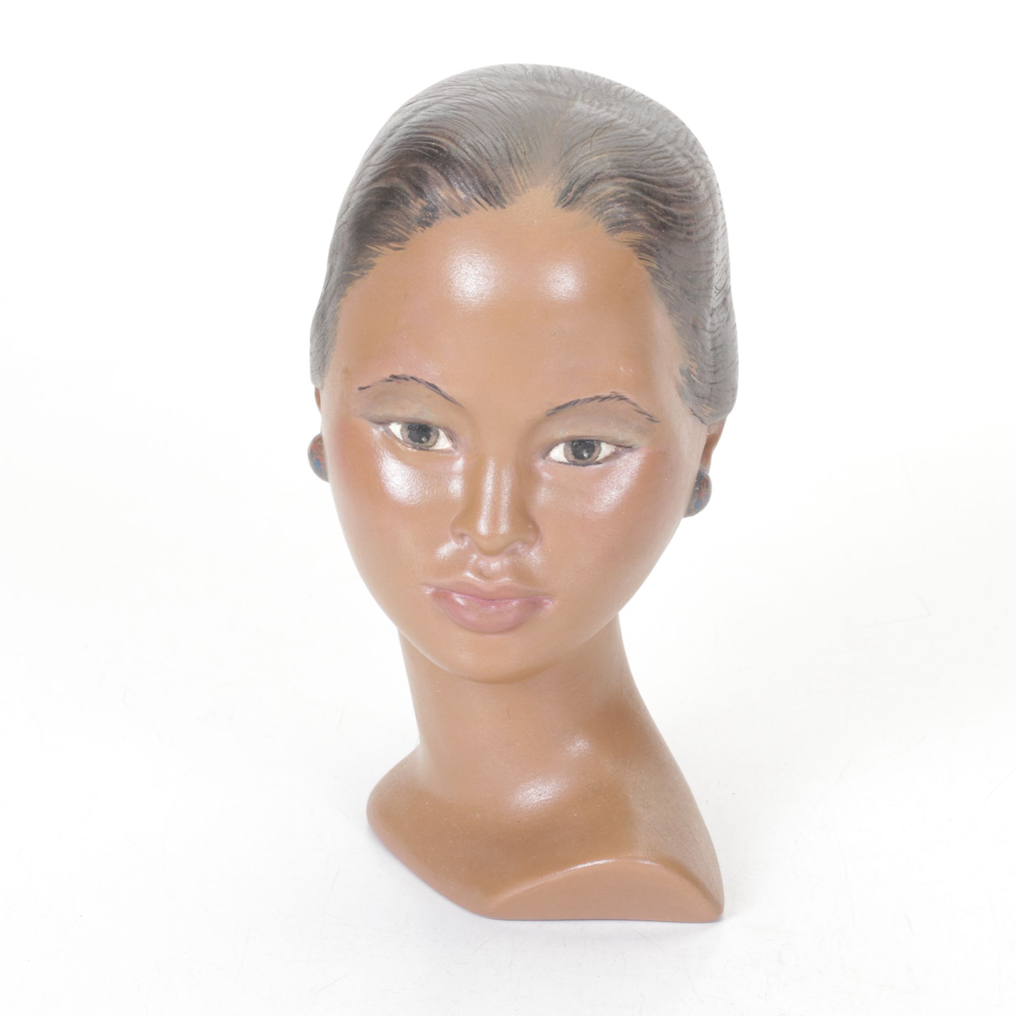 Hand-Painted Busts of Polynesian Women