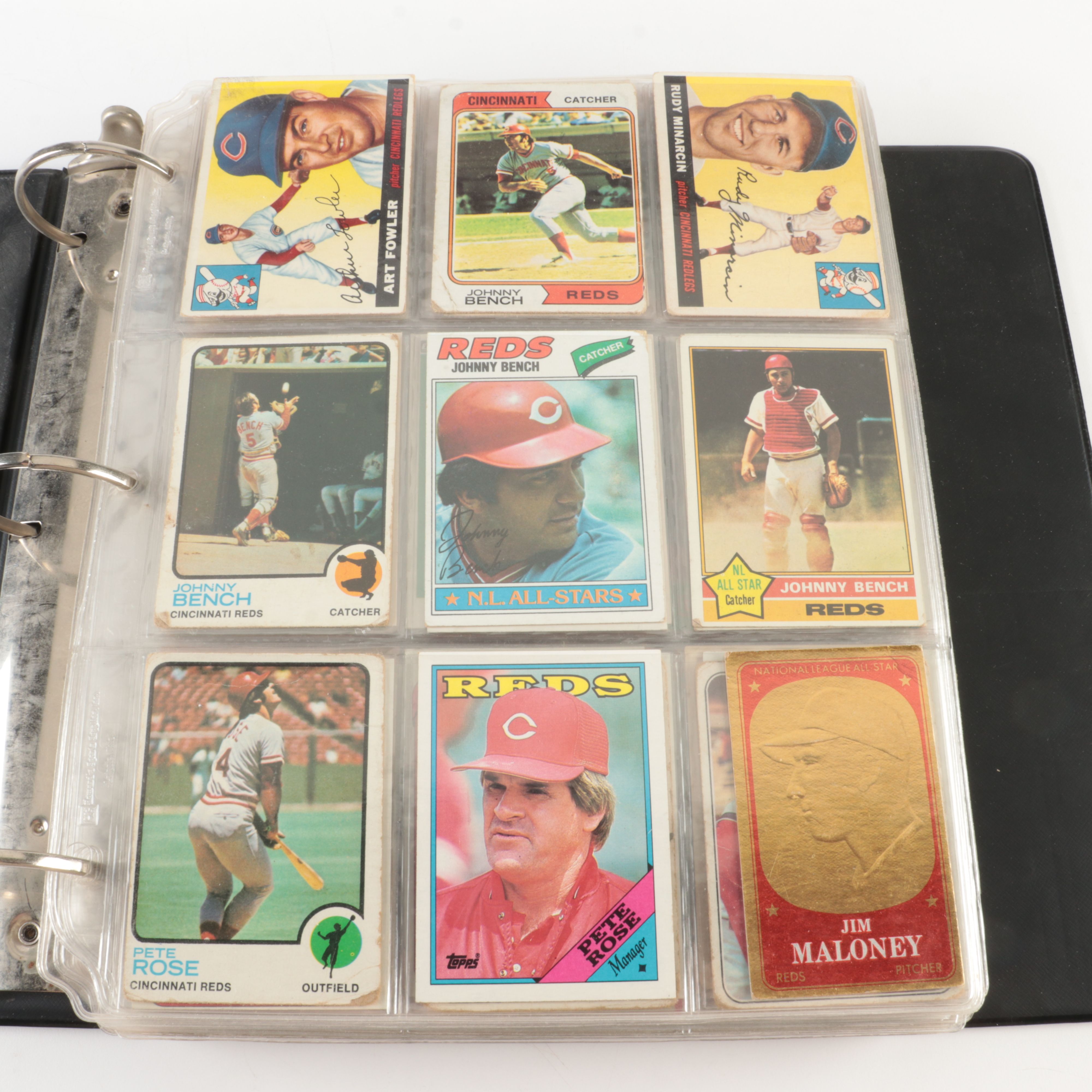 Over 700 Vintage Cincinnati Reds Baseball Cards, Mainly Big Red Machine Era