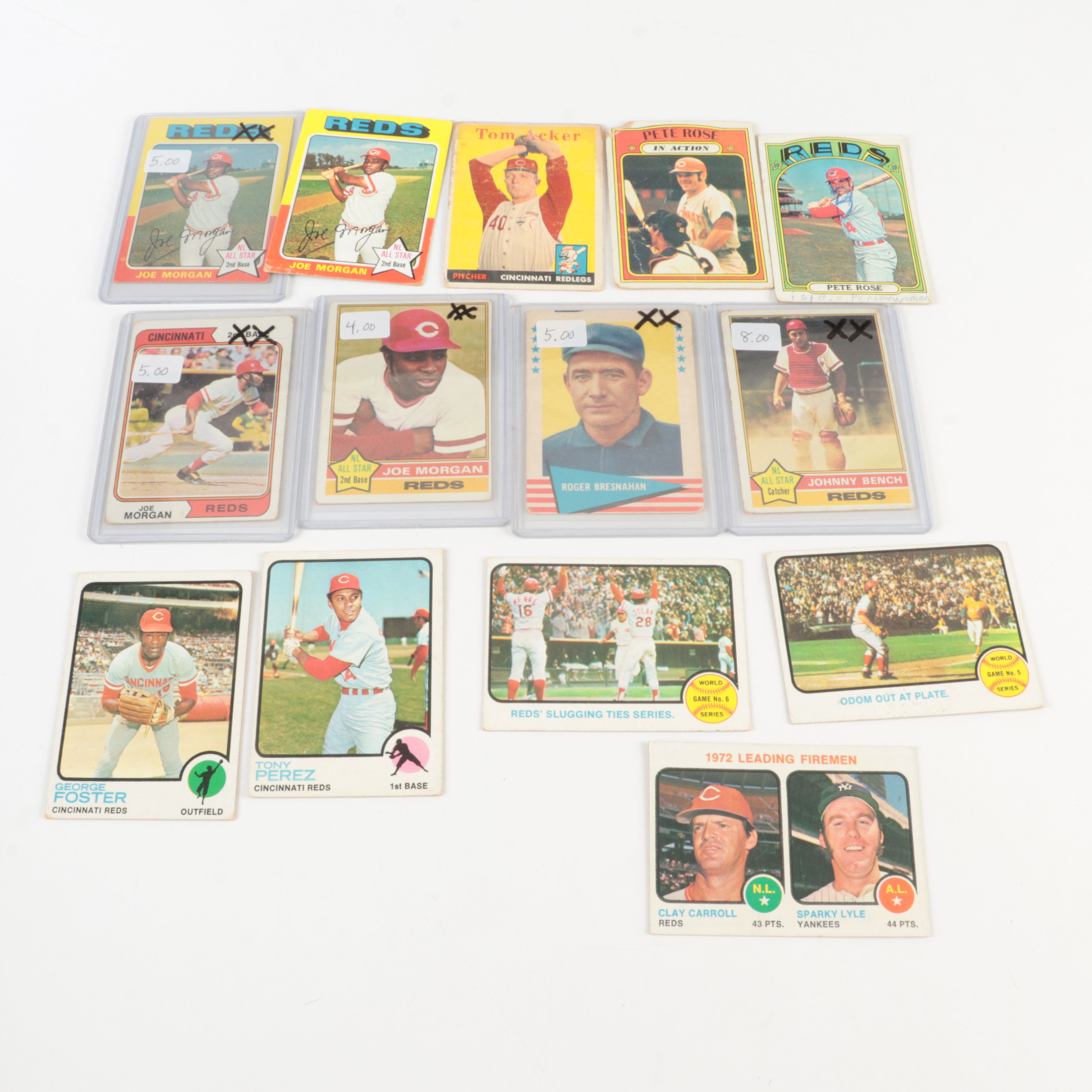 Over 700 Vintage Cincinnati Reds Baseball Cards, Mainly Big Red Machine Era