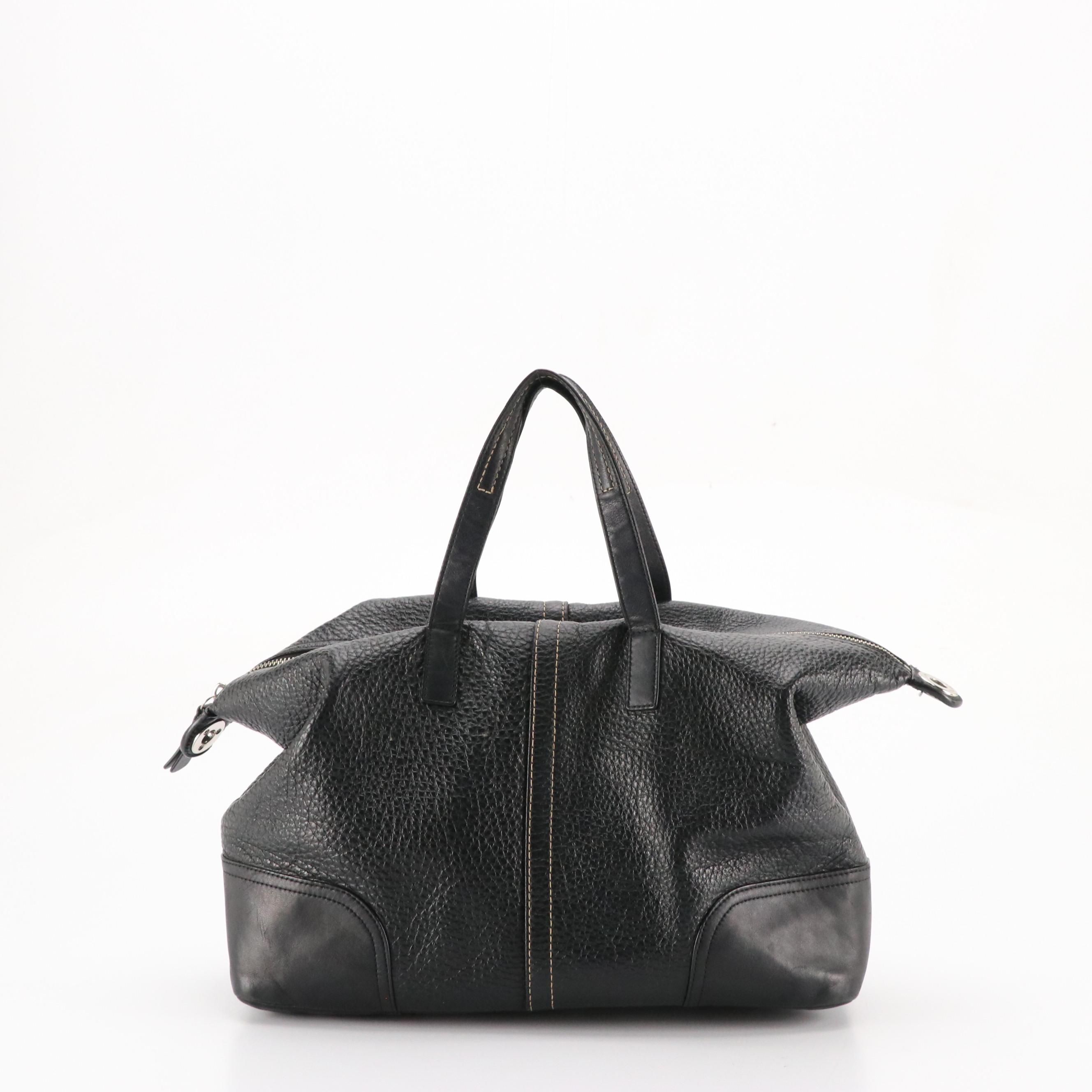 Coach Two-Way Satchel Bag and Dooney & Bourke Shoulder Bag in Black Leather