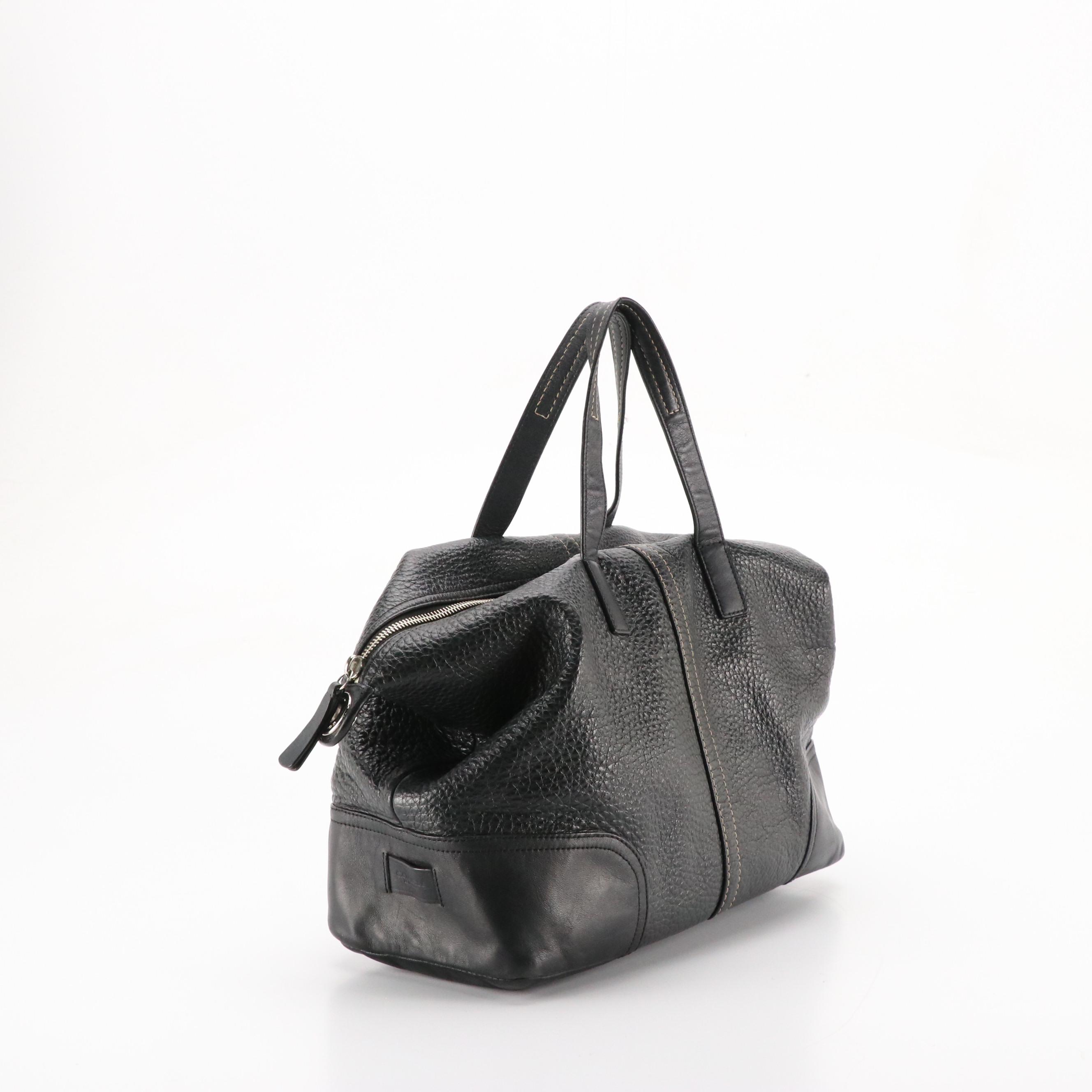 Coach Two-Way Satchel Bag and Dooney & Bourke Shoulder Bag in Black Leather