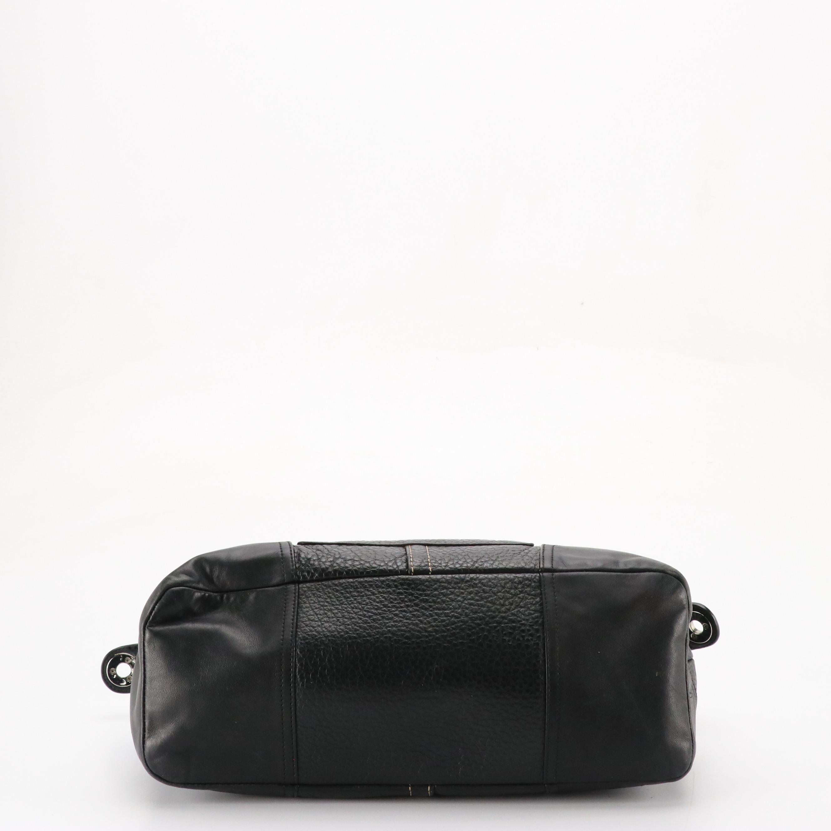 Coach Two-Way Satchel Bag and Dooney & Bourke Shoulder Bag in Black Leather