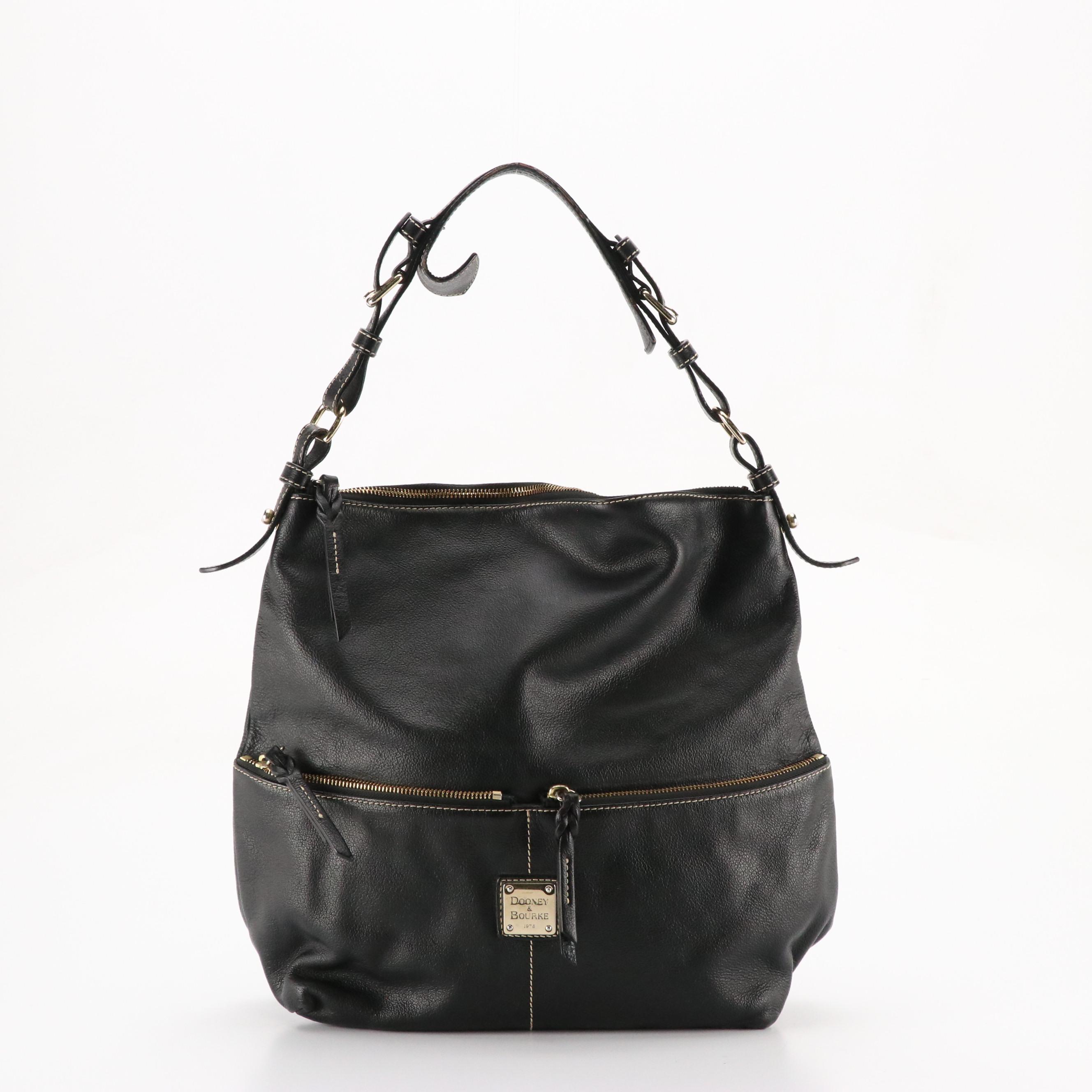Coach Two-Way Satchel Bag and Dooney & Bourke Shoulder Bag in Black Leather