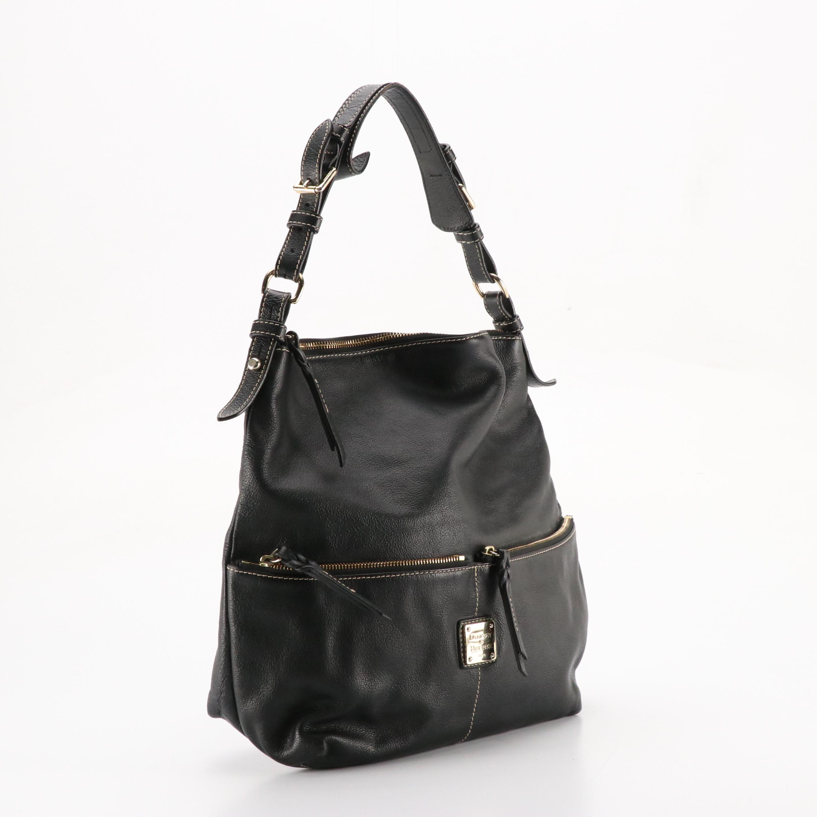 Coach Two-Way Satchel Bag and Dooney & Bourke Shoulder Bag in Black Leather