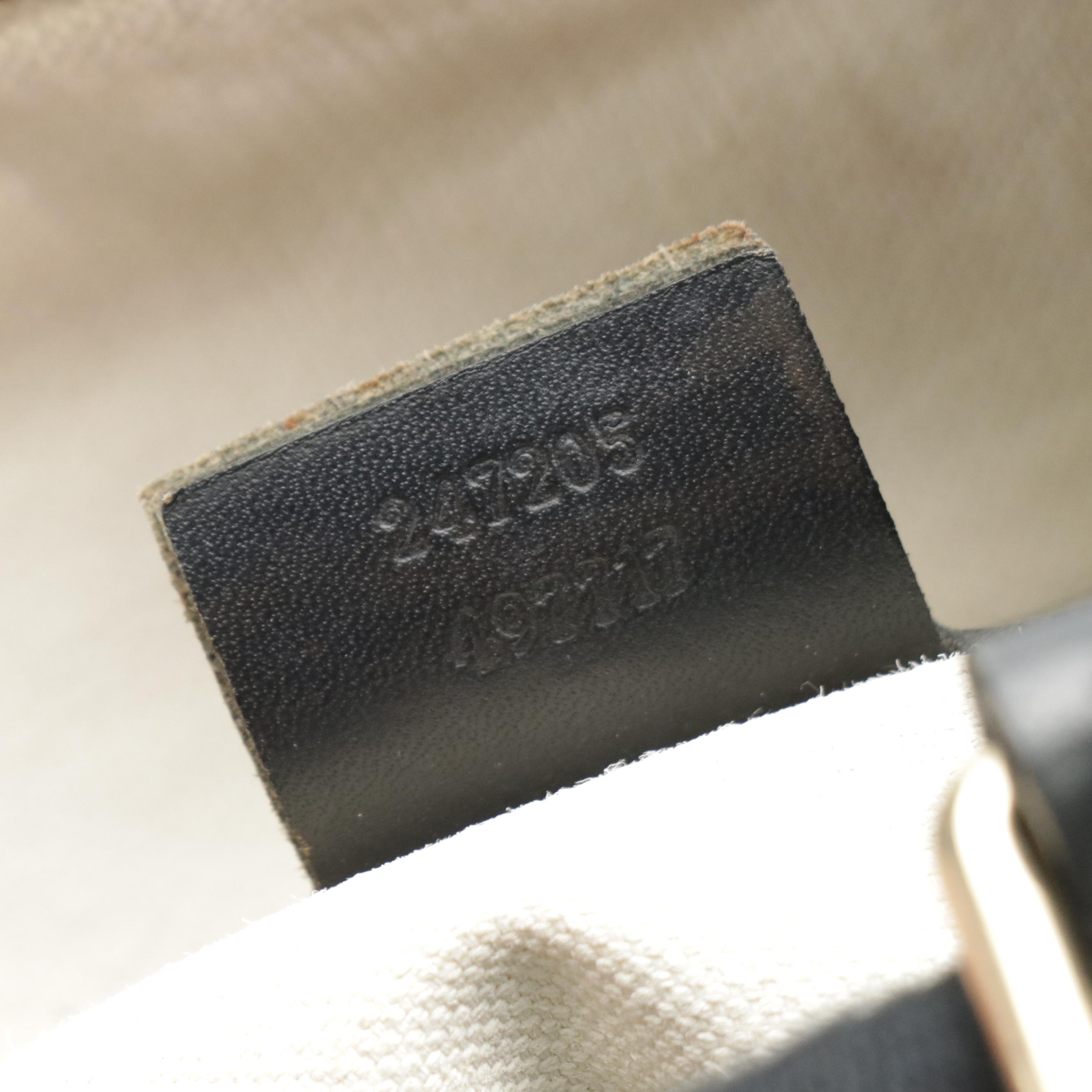 Gucci Two-Way Boston Bag in Navy Blue Canvas, Web Stripe and Leather