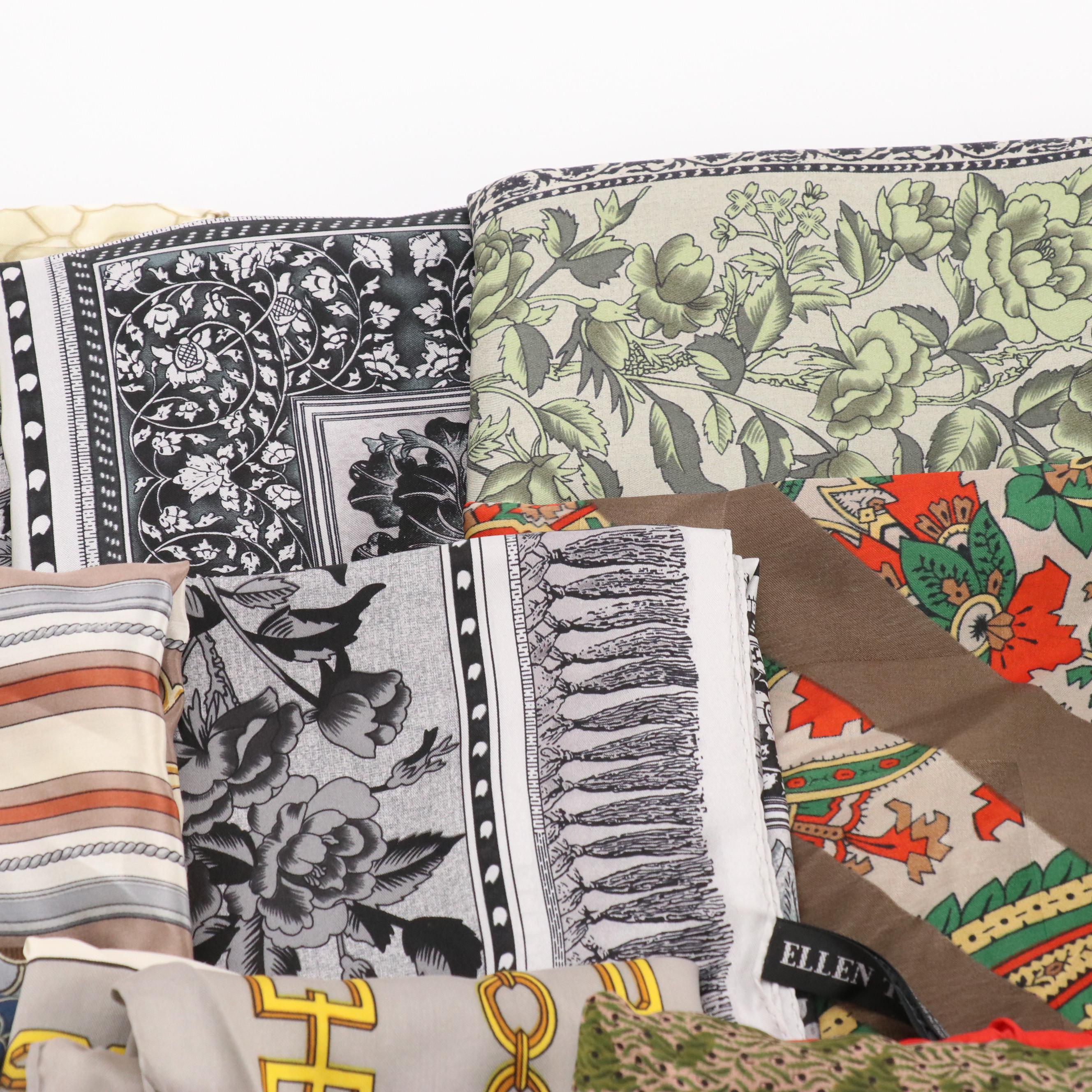 Ellen Tracy, Anne Klein, and More Printed Silk Scarves