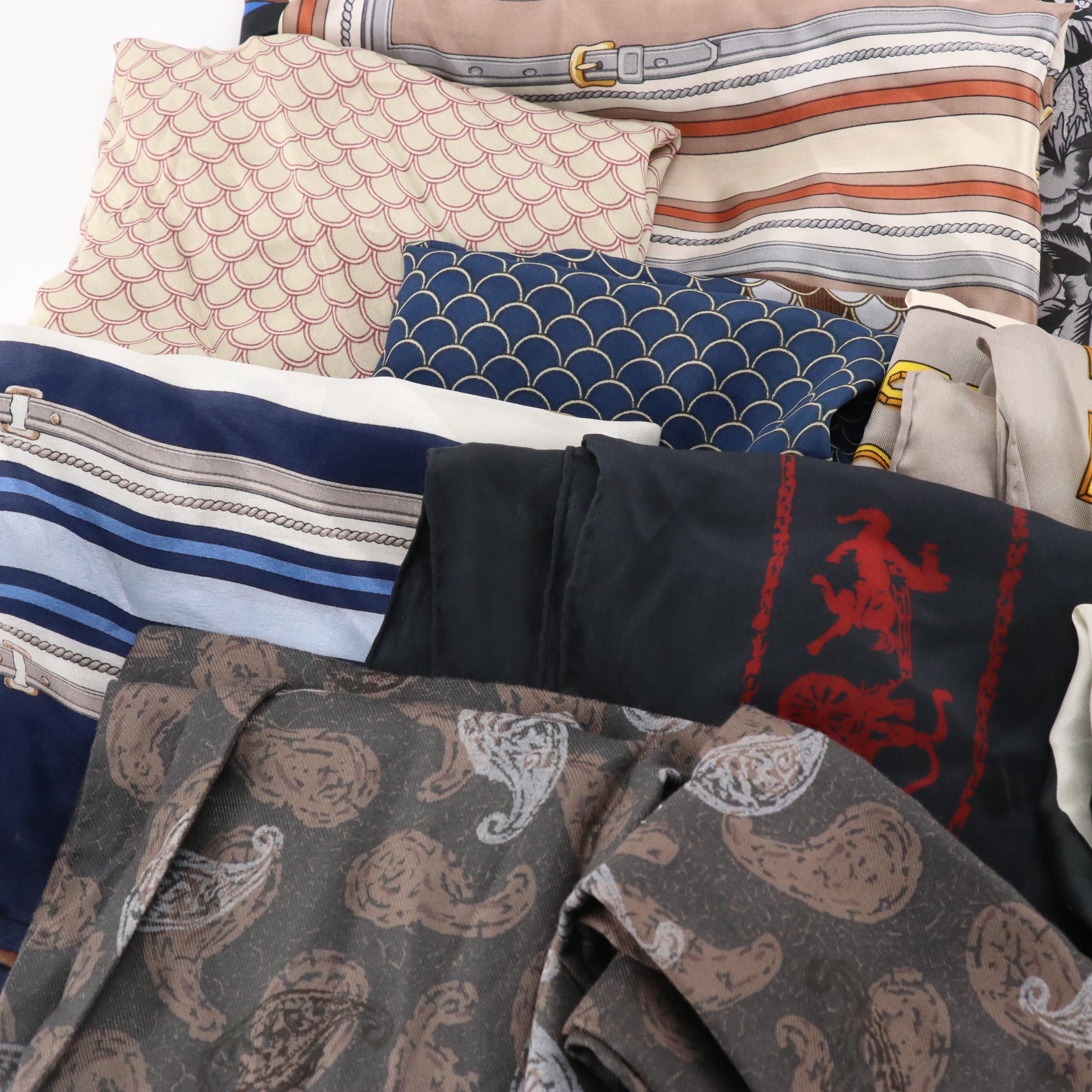 Ellen Tracy, Anne Klein, and More Printed Silk Scarves