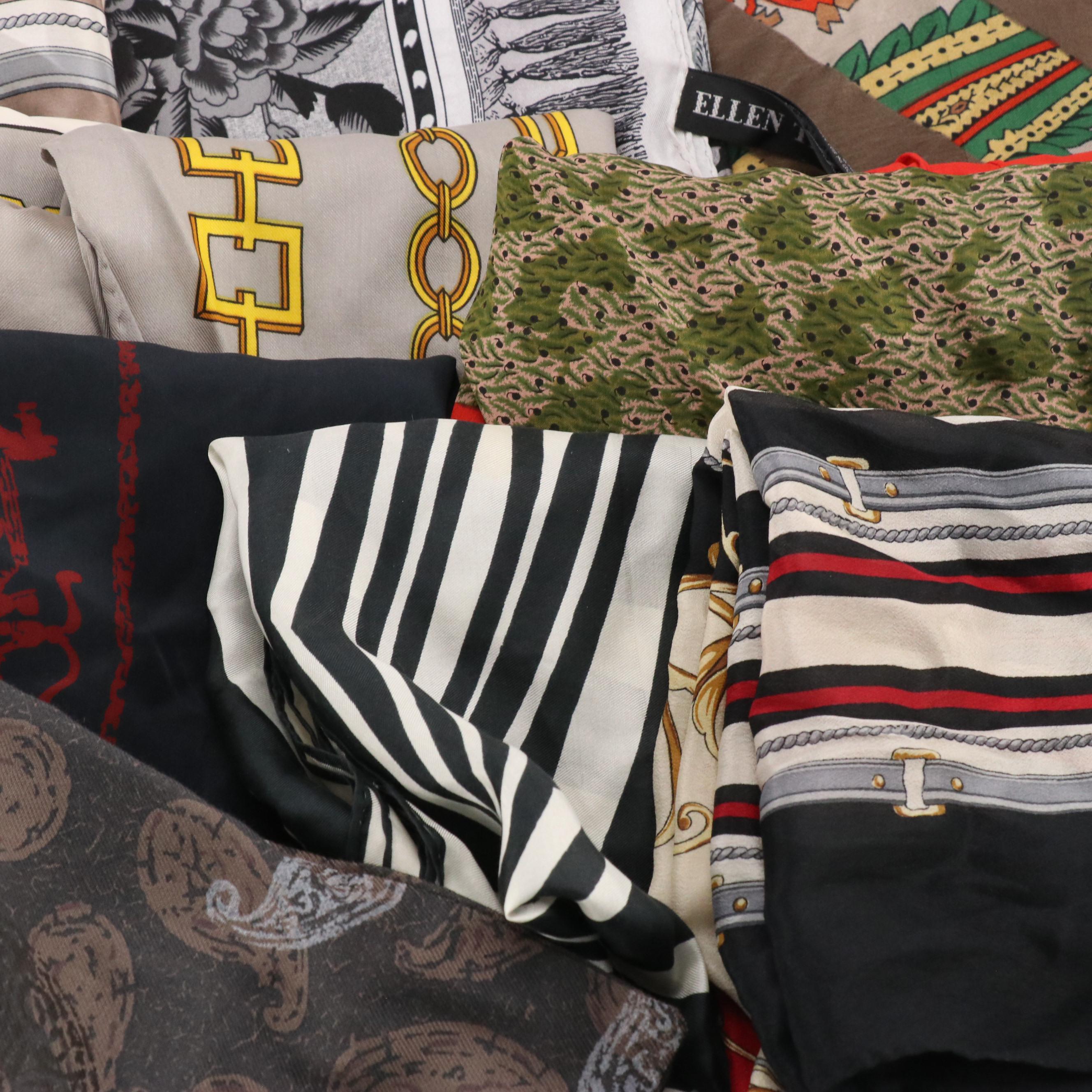 Ellen Tracy, Anne Klein, and More Printed Silk Scarves