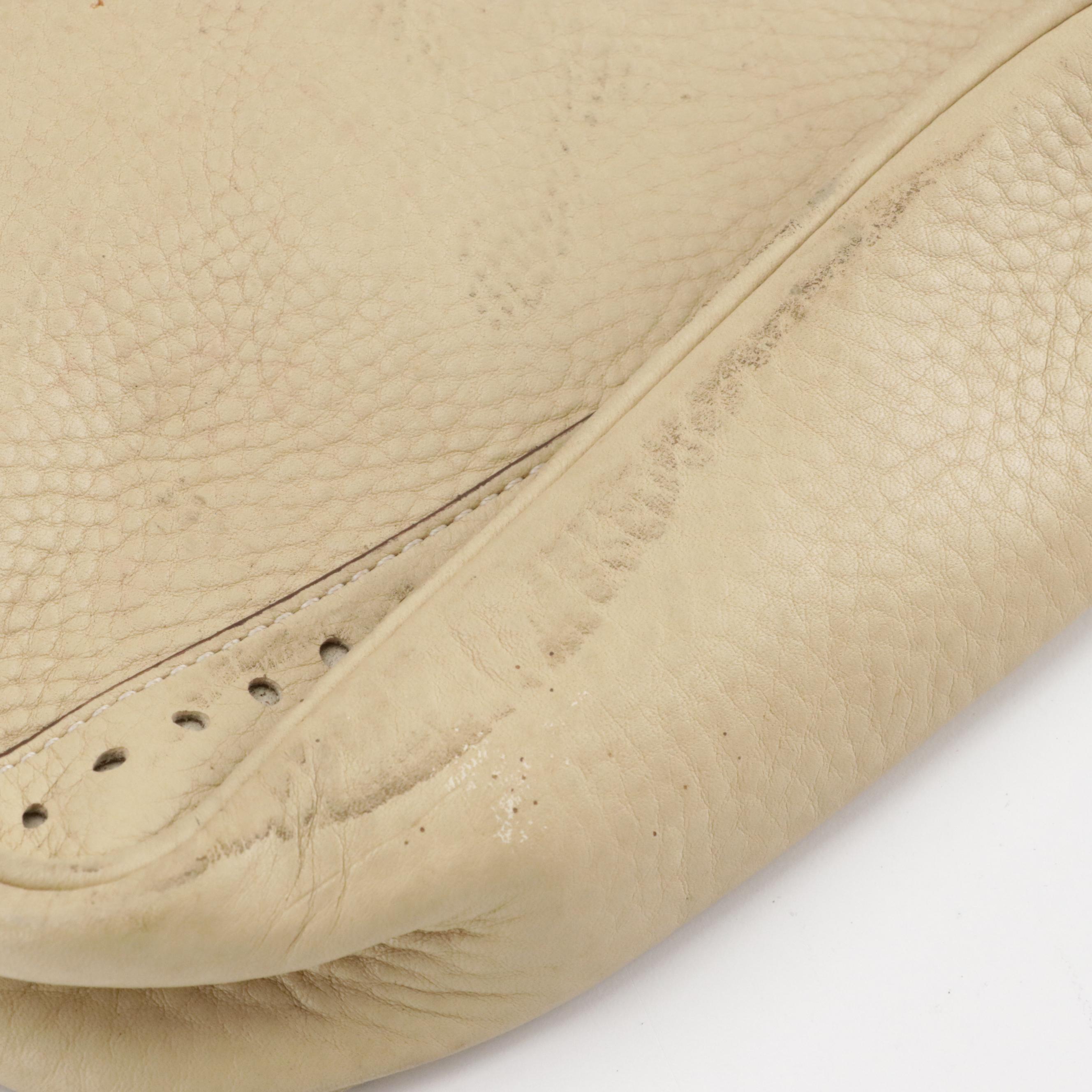 Cole Haan Beige Leather Shoulder Satchel, Coach Mini Zippered Shoulder Bag