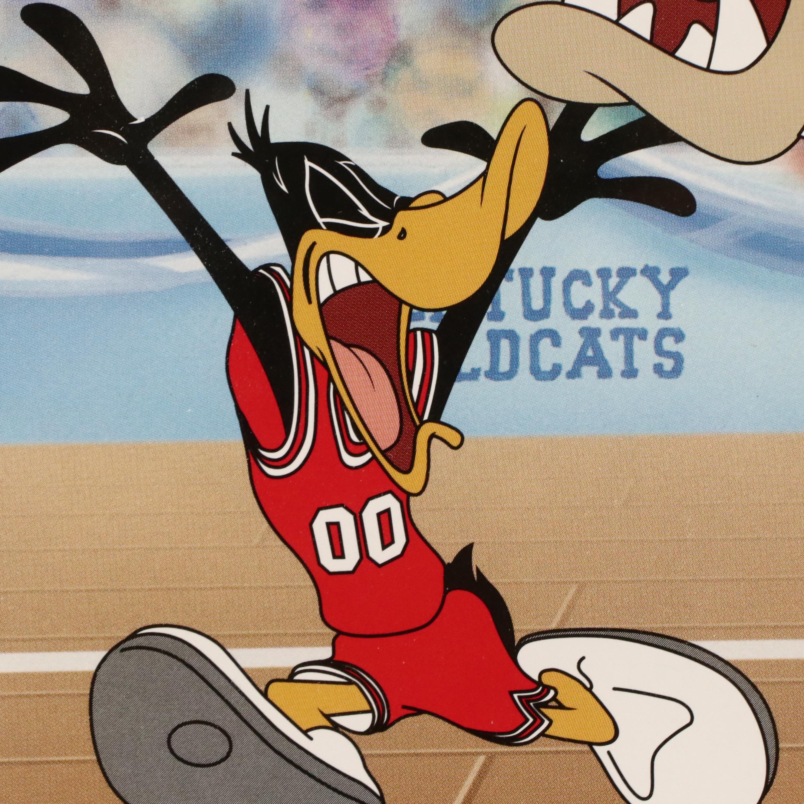 Tubby Smith and Rick Pitino Signed Looney Tunes Kentucky Wildcats Print, PSA