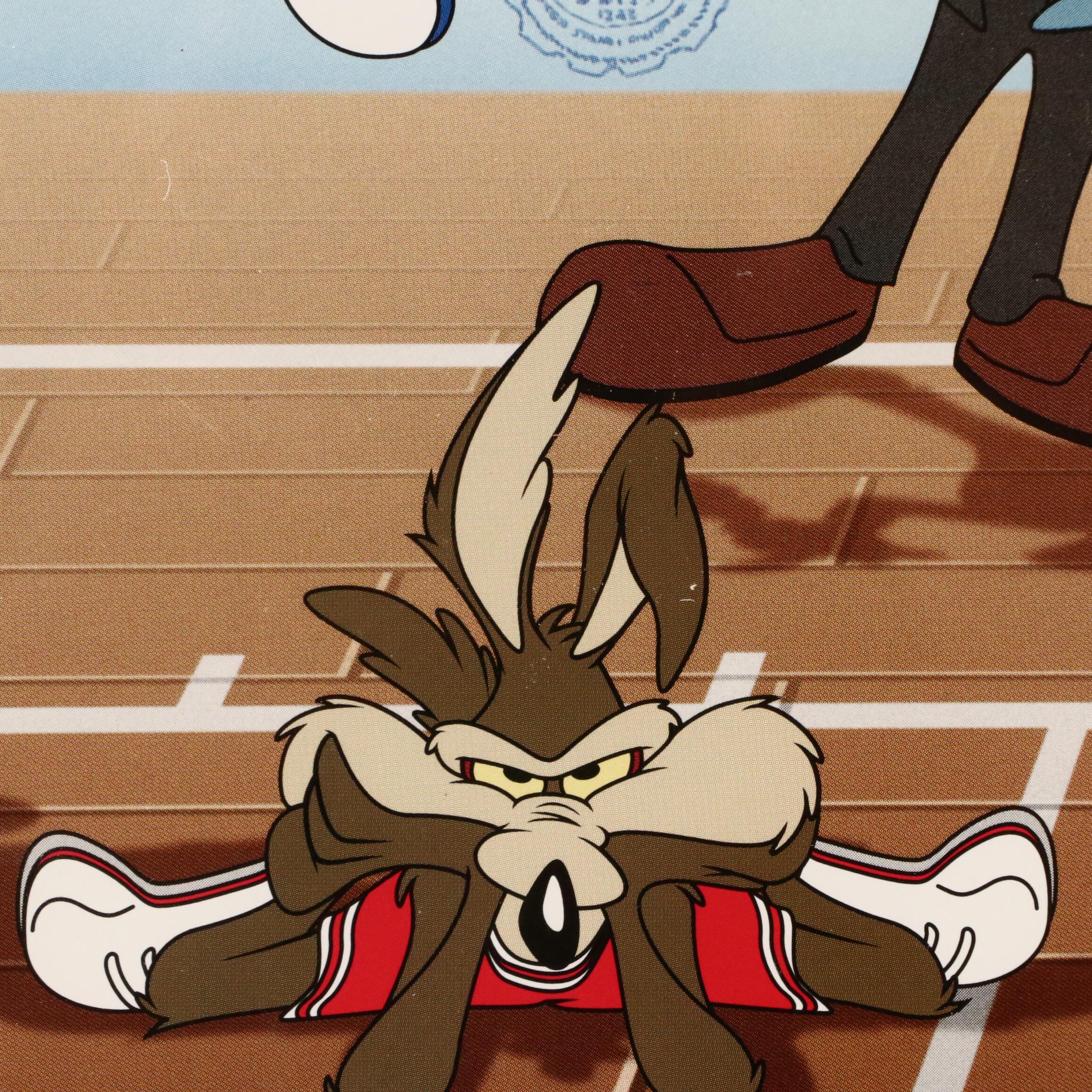 Tubby Smith and Rick Pitino Signed Looney Tunes Kentucky Wildcats Print, PSA