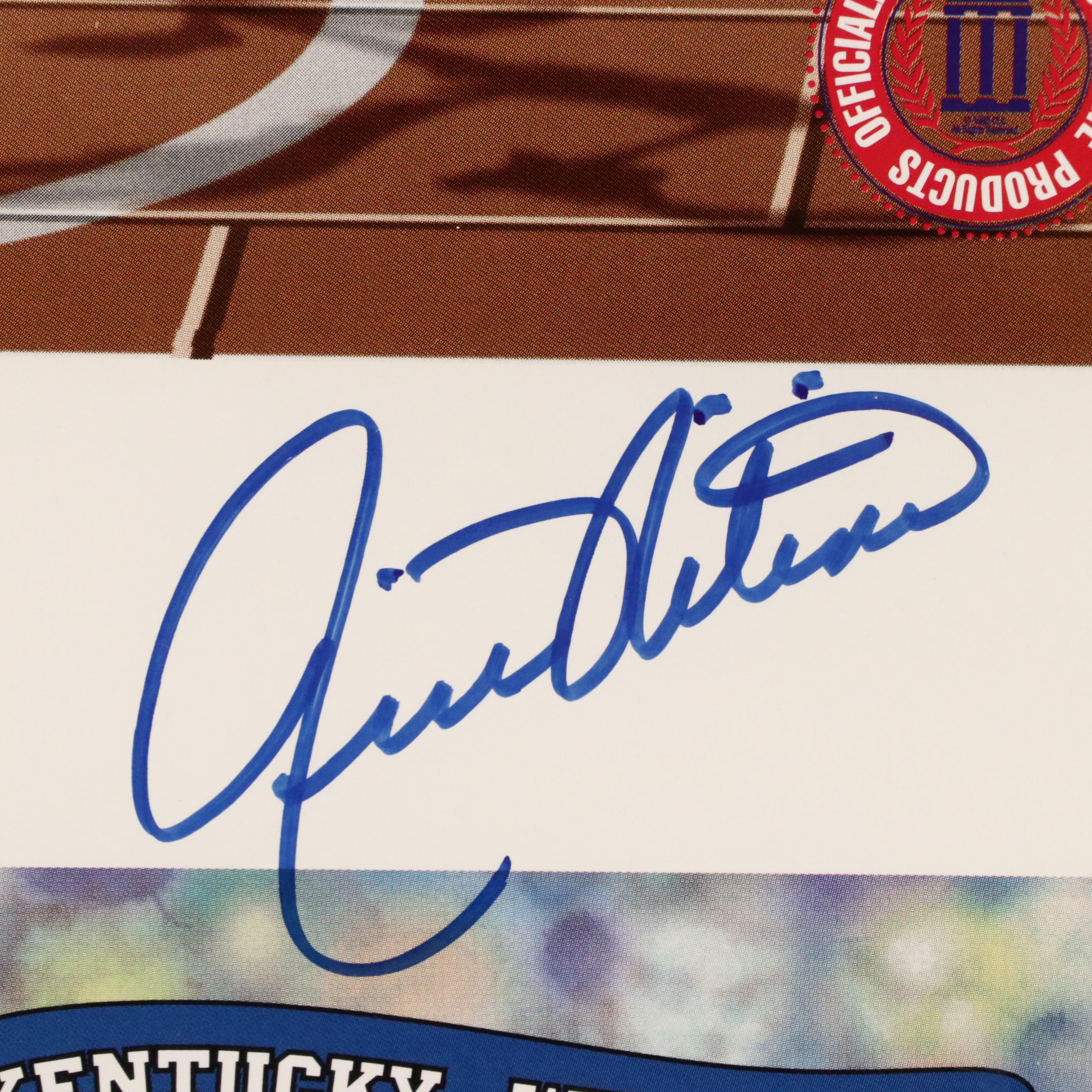 Tubby Smith and Rick Pitino Signed Looney Tunes Kentucky Wildcats Print, PSA