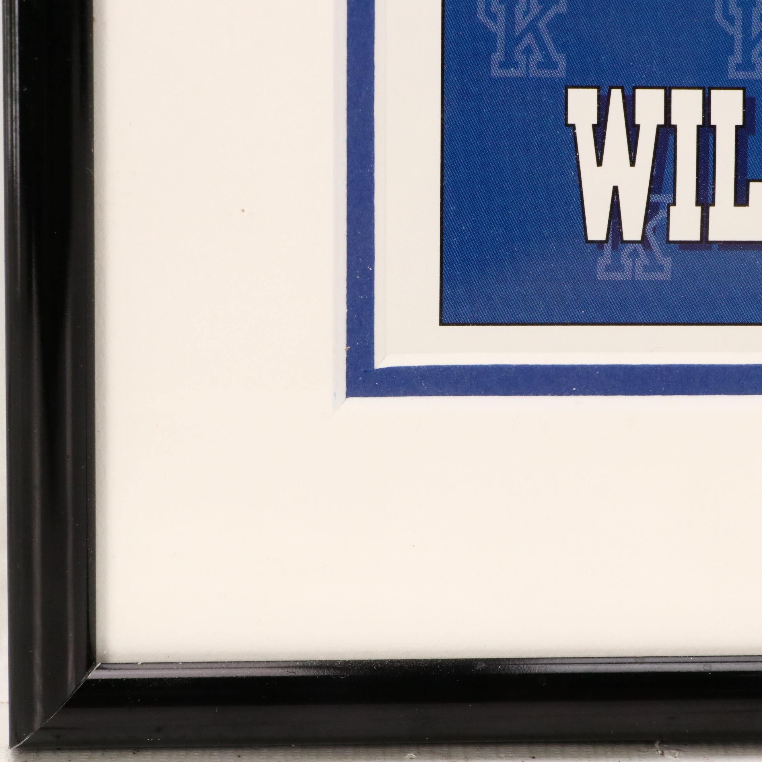 Tubby Smith and Rick Pitino Signed Looney Tunes Kentucky Wildcats Print, PSA