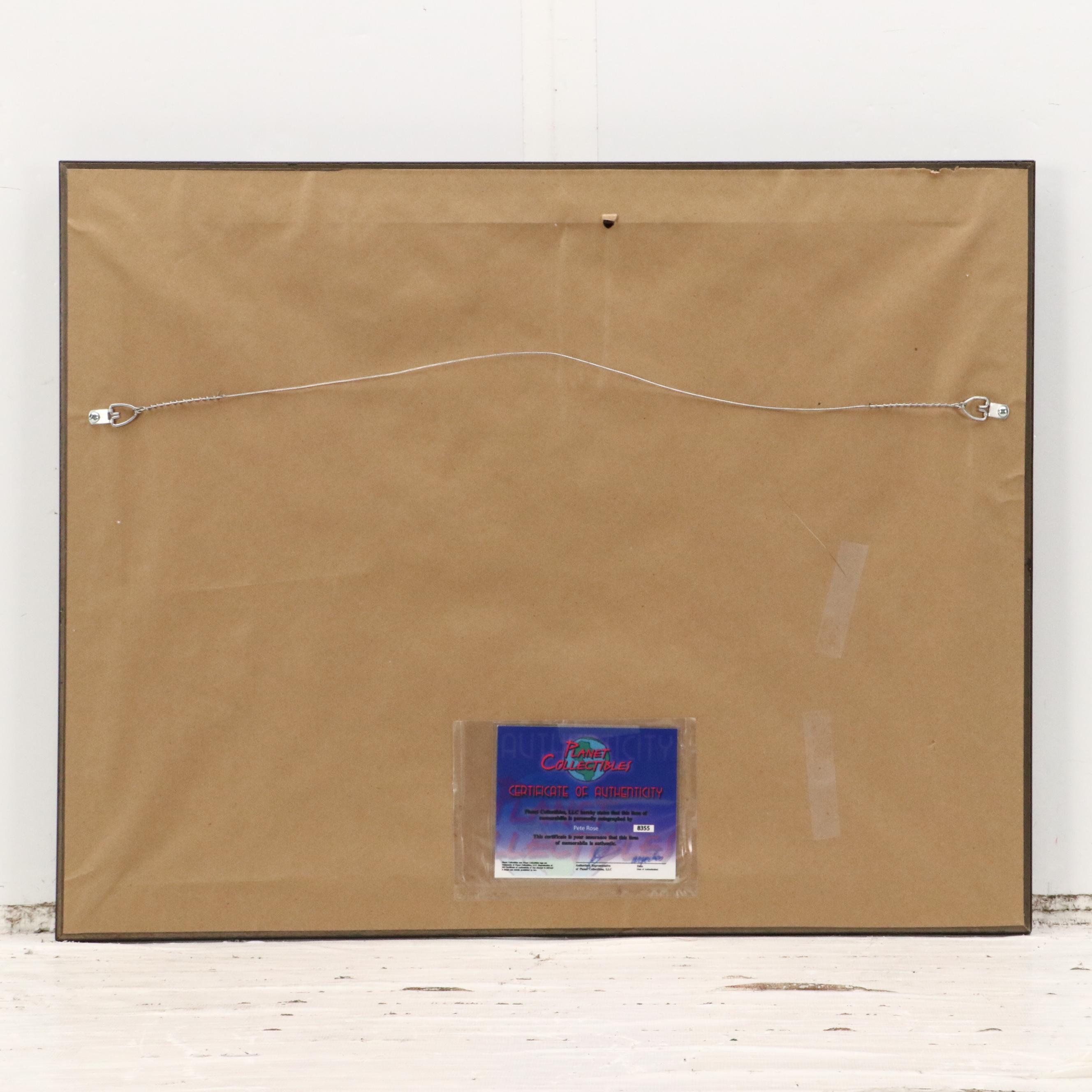 Pete Rose Signed "1970 All-Star Game" Cincinnati Reds Print in Matted Frame