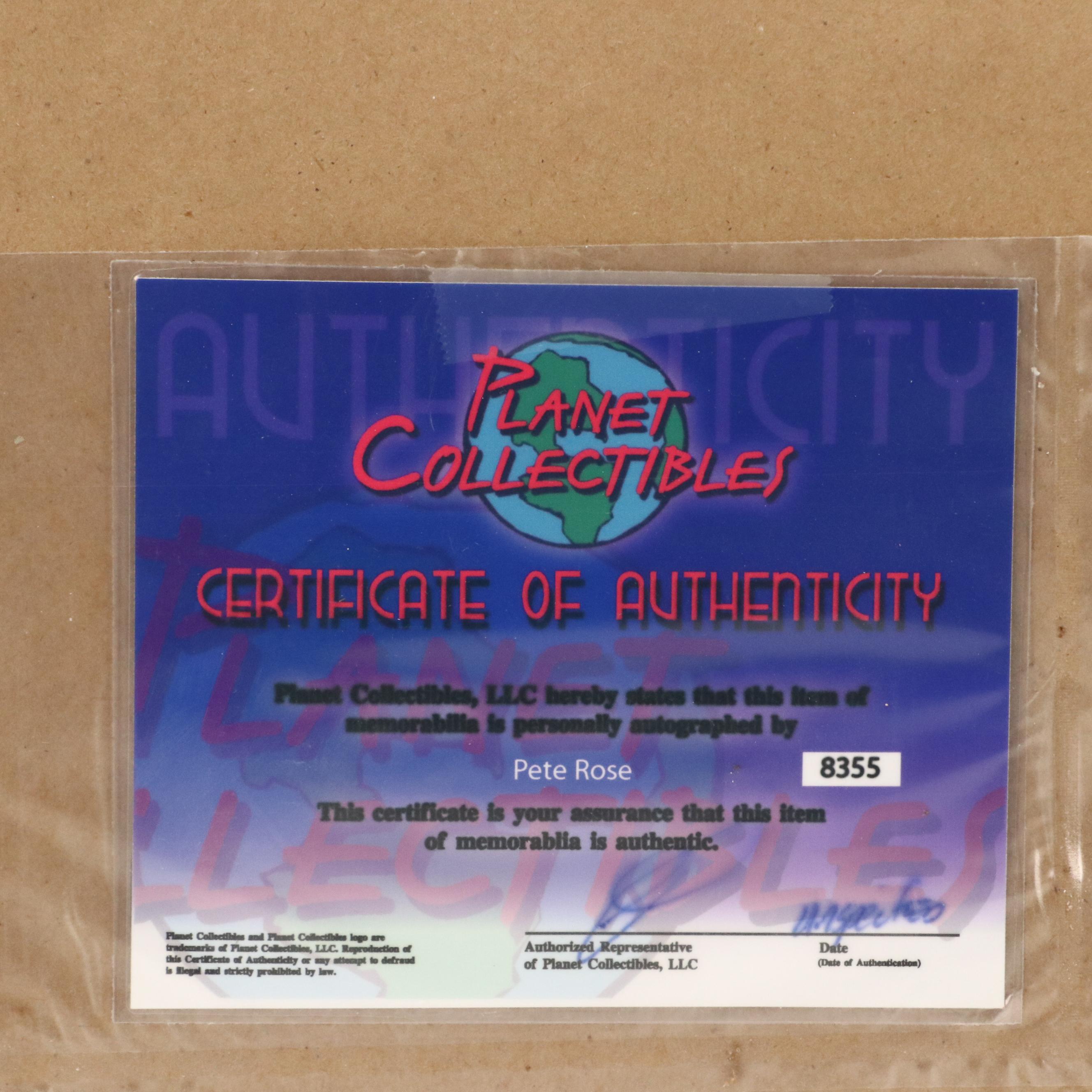 Pete Rose Signed "1970 All-Star Game" Cincinnati Reds Print in Matted Frame