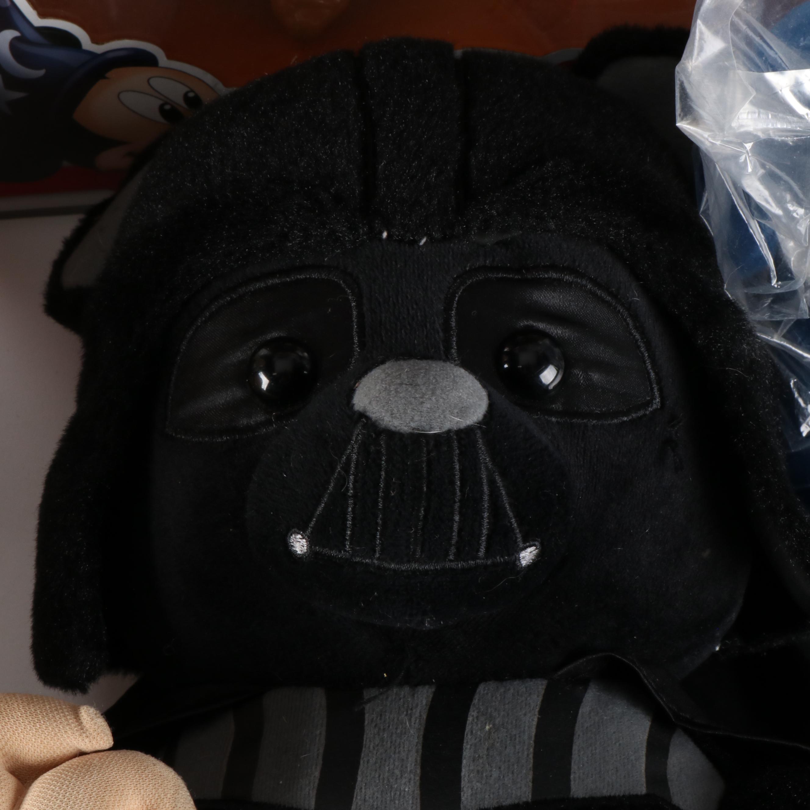 Darth Vader Bear with Collection of Stuffed Toys