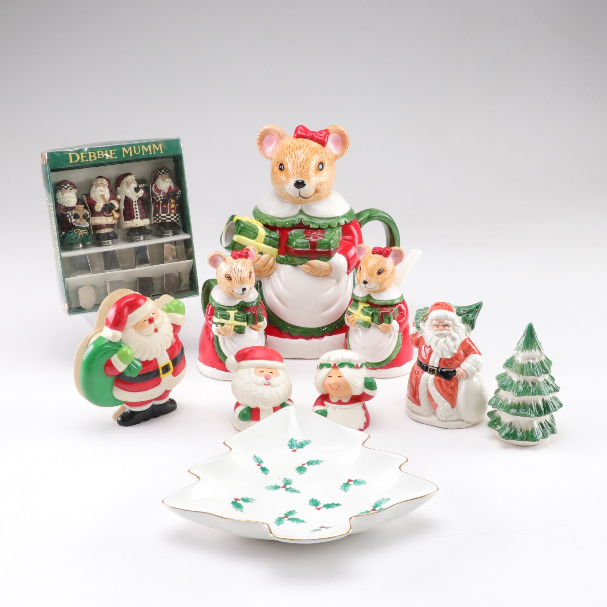 Christmas Salt & Pepper Shakers with Coffee Set & More