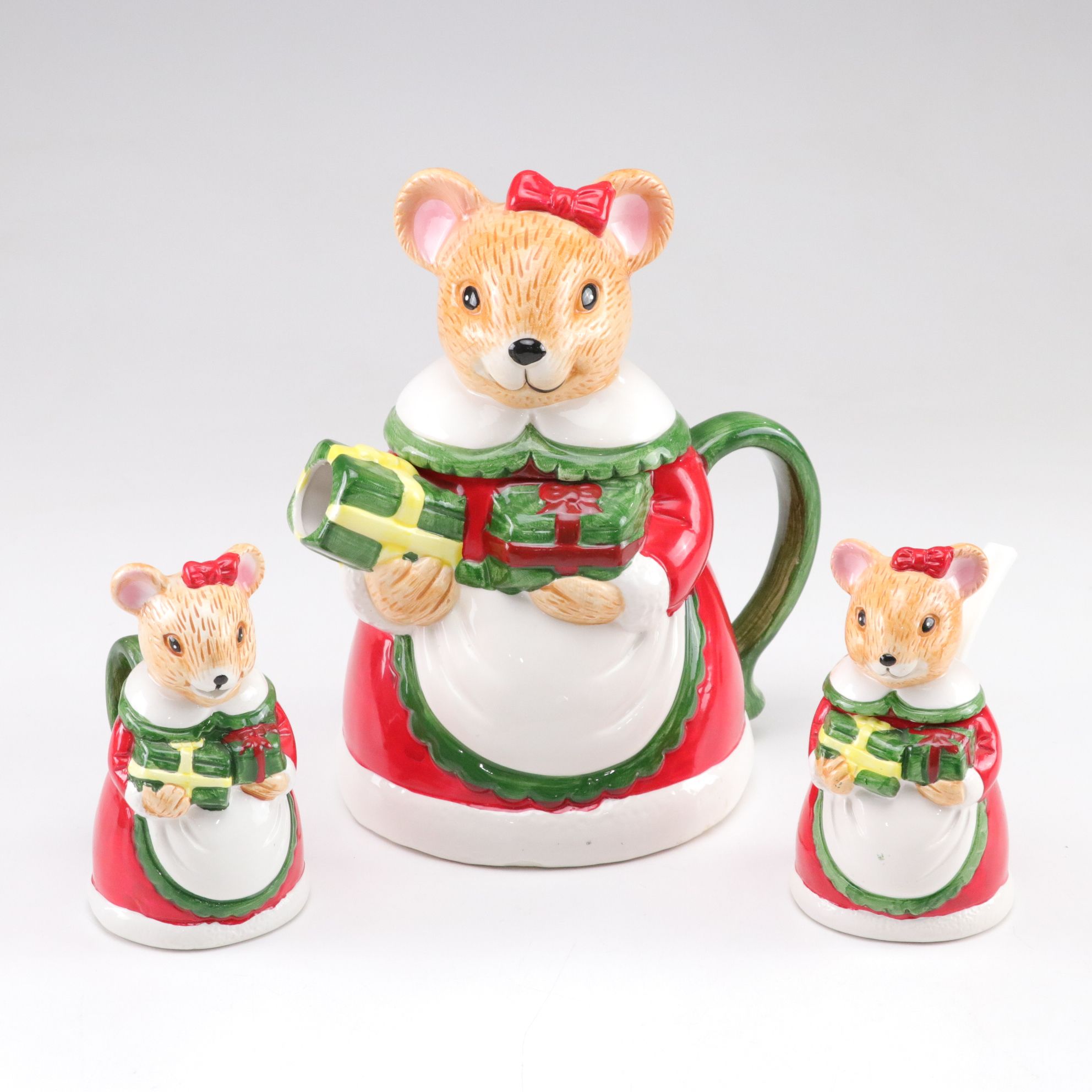 Christmas Salt & Pepper Shakers with Coffee Set & More